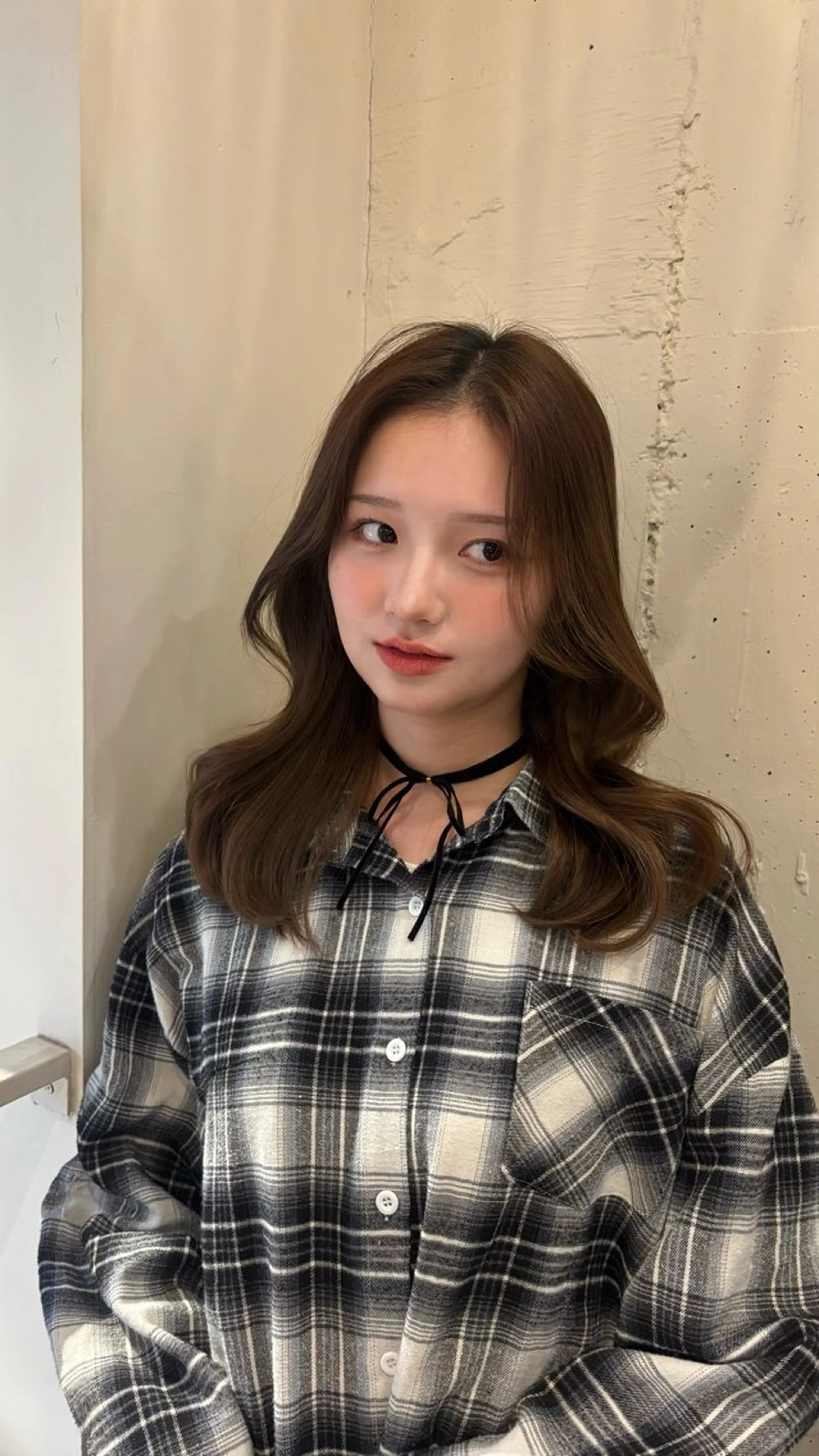 ミディアム くびれヘア H by shiomih所属・藤原 楓愛/shiomiHのヘアスタイル