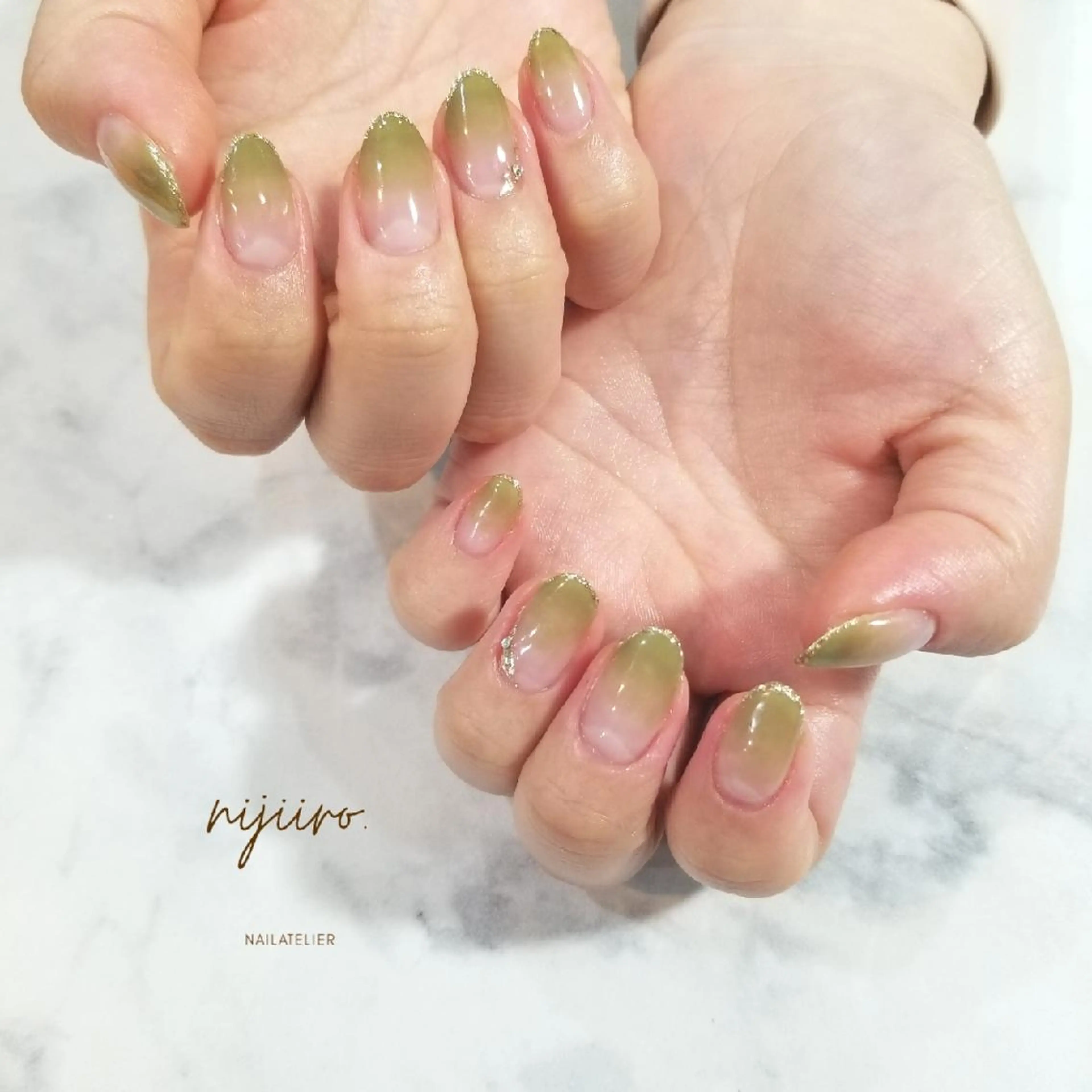 ネイル シンプルネイル ハンドネイル nijiiro🌈 サトウのネイルデザイン