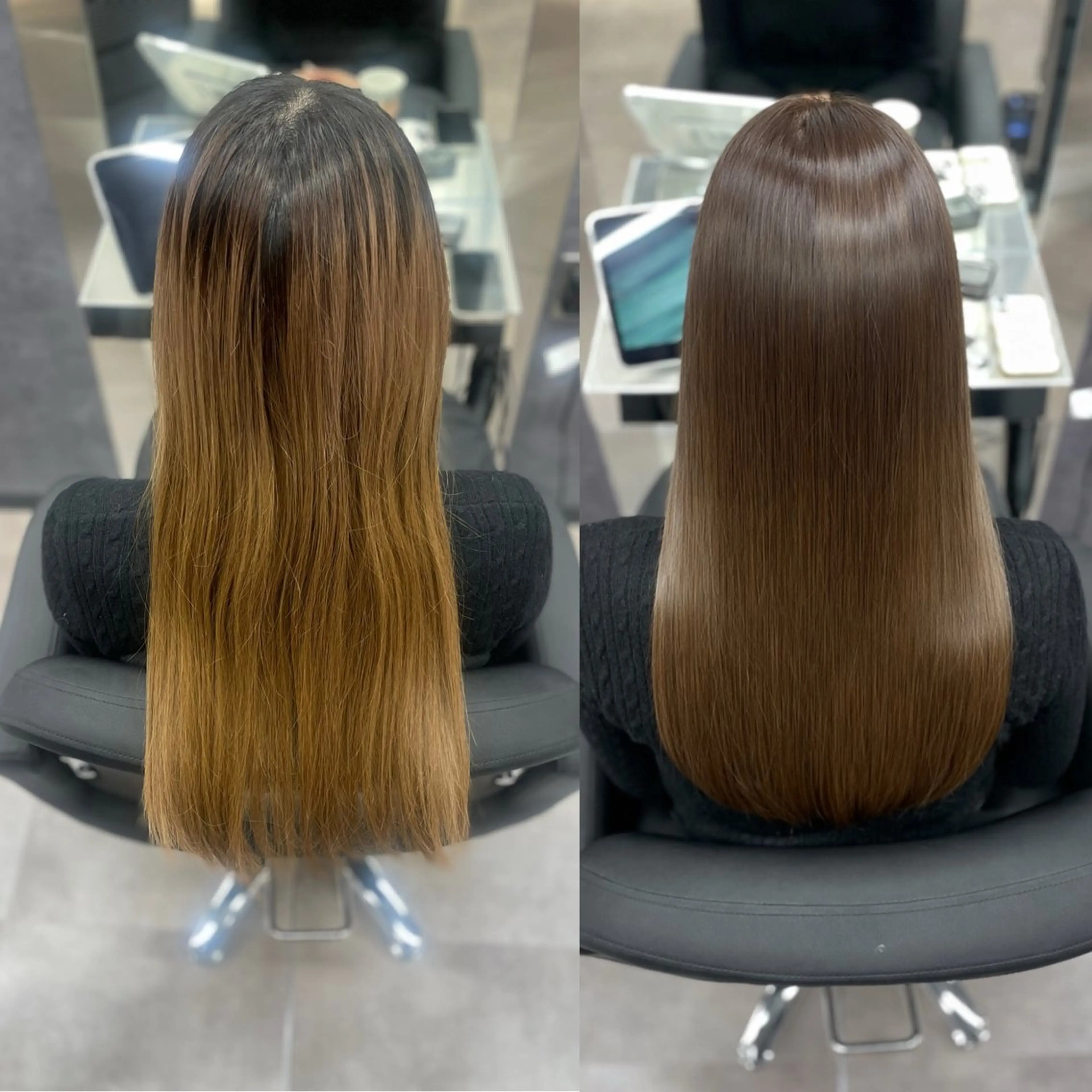 【全員|定番】🌿 CYNTHIA式 小顔カット+透明感カラー+選べる髪質改善TR¥15,900の写真