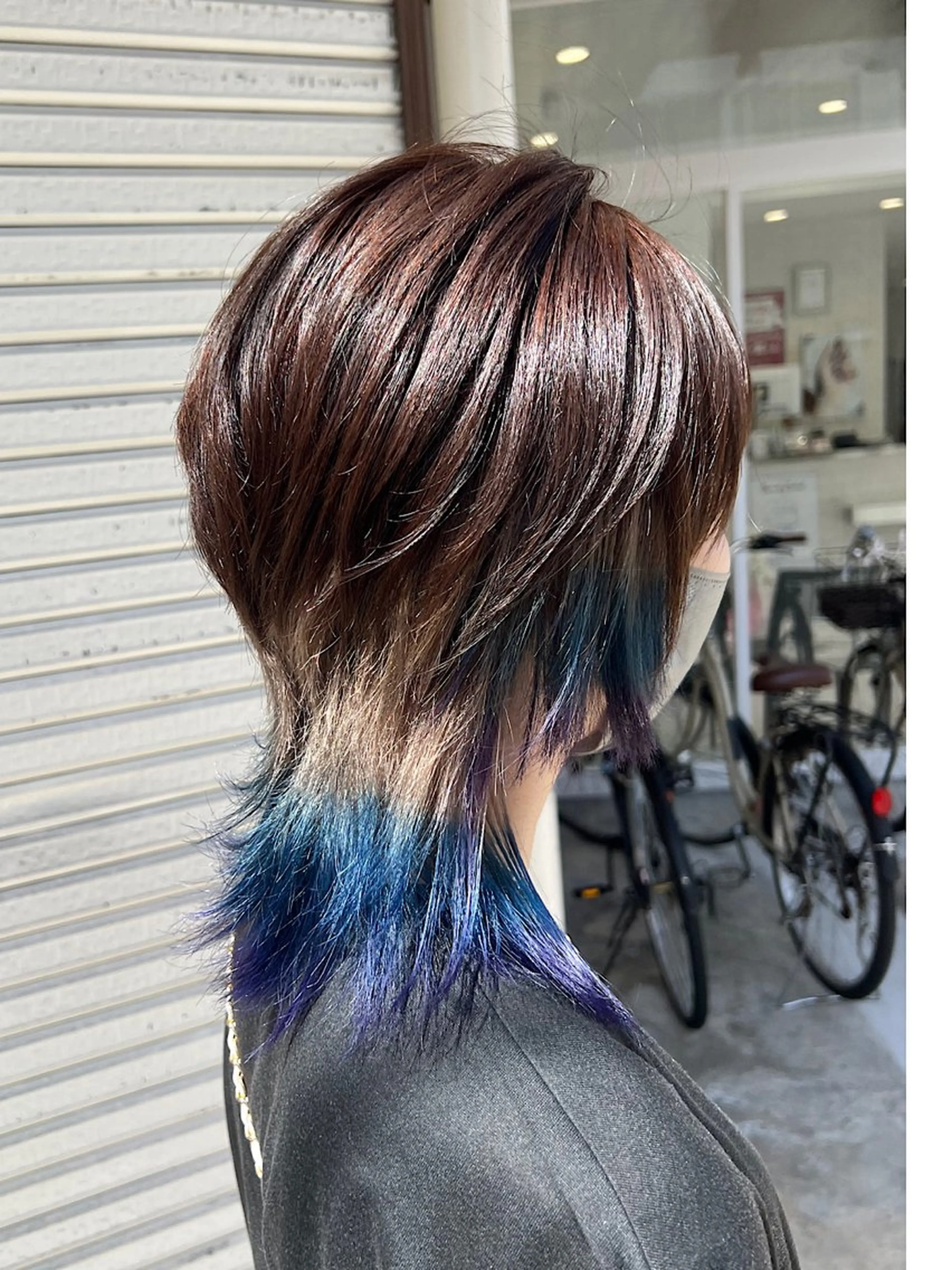 ミディアム カラー インナーカラー/ ストレート/奥野洸也のヘアスタイル