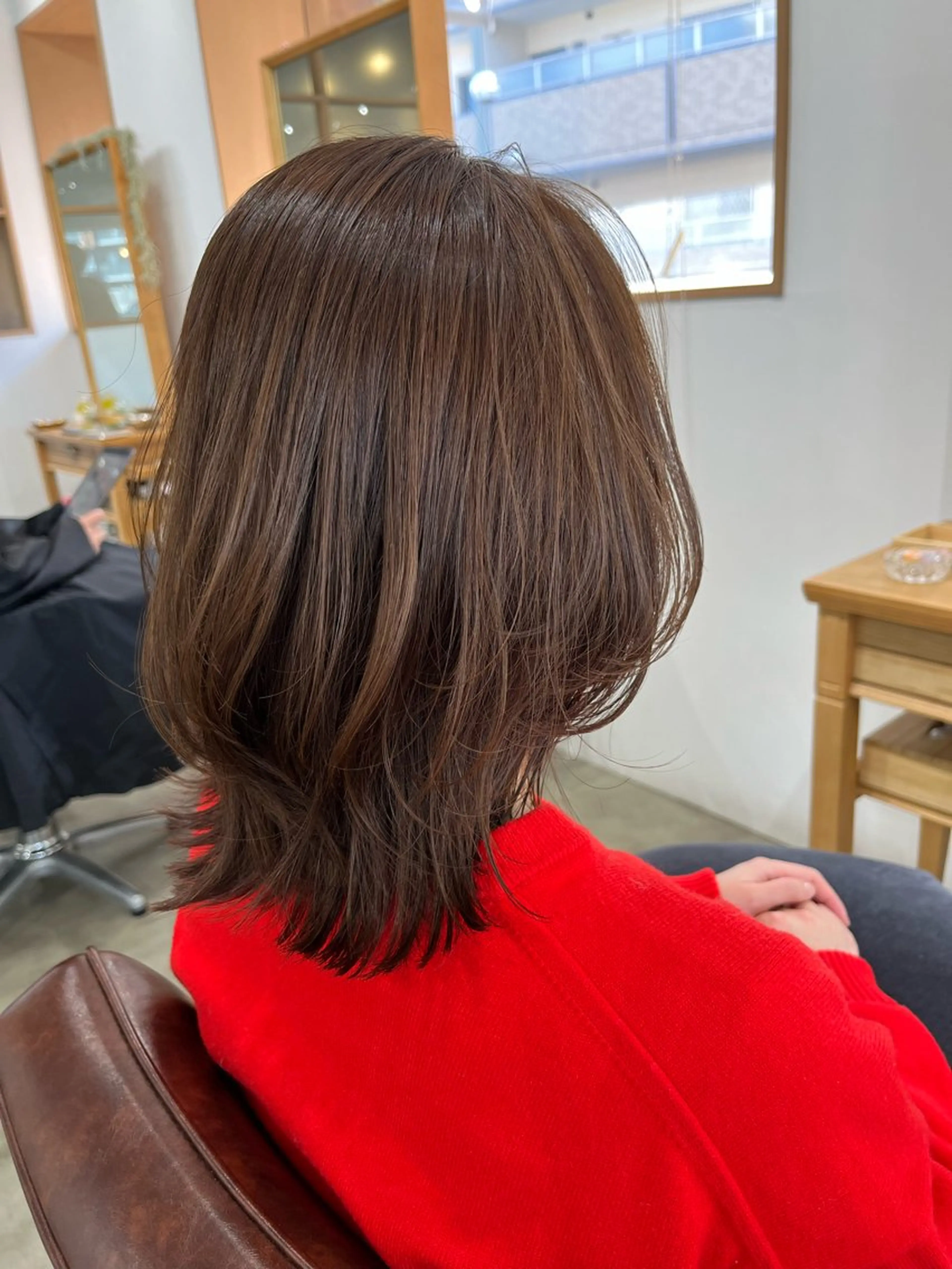 ミディアム レイヤーカット 三島 有佳里のヘアスタイル