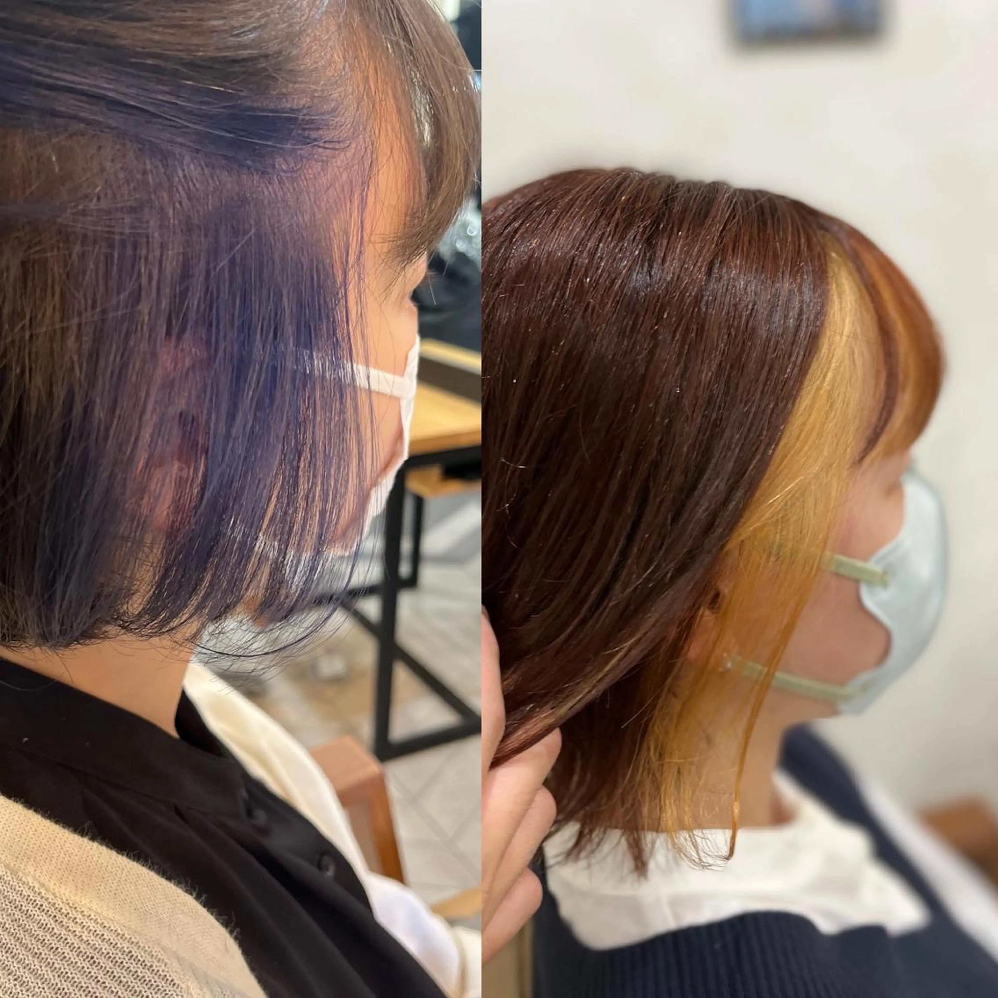 ミディアム カラー 和田 真弥のヘアスタイル