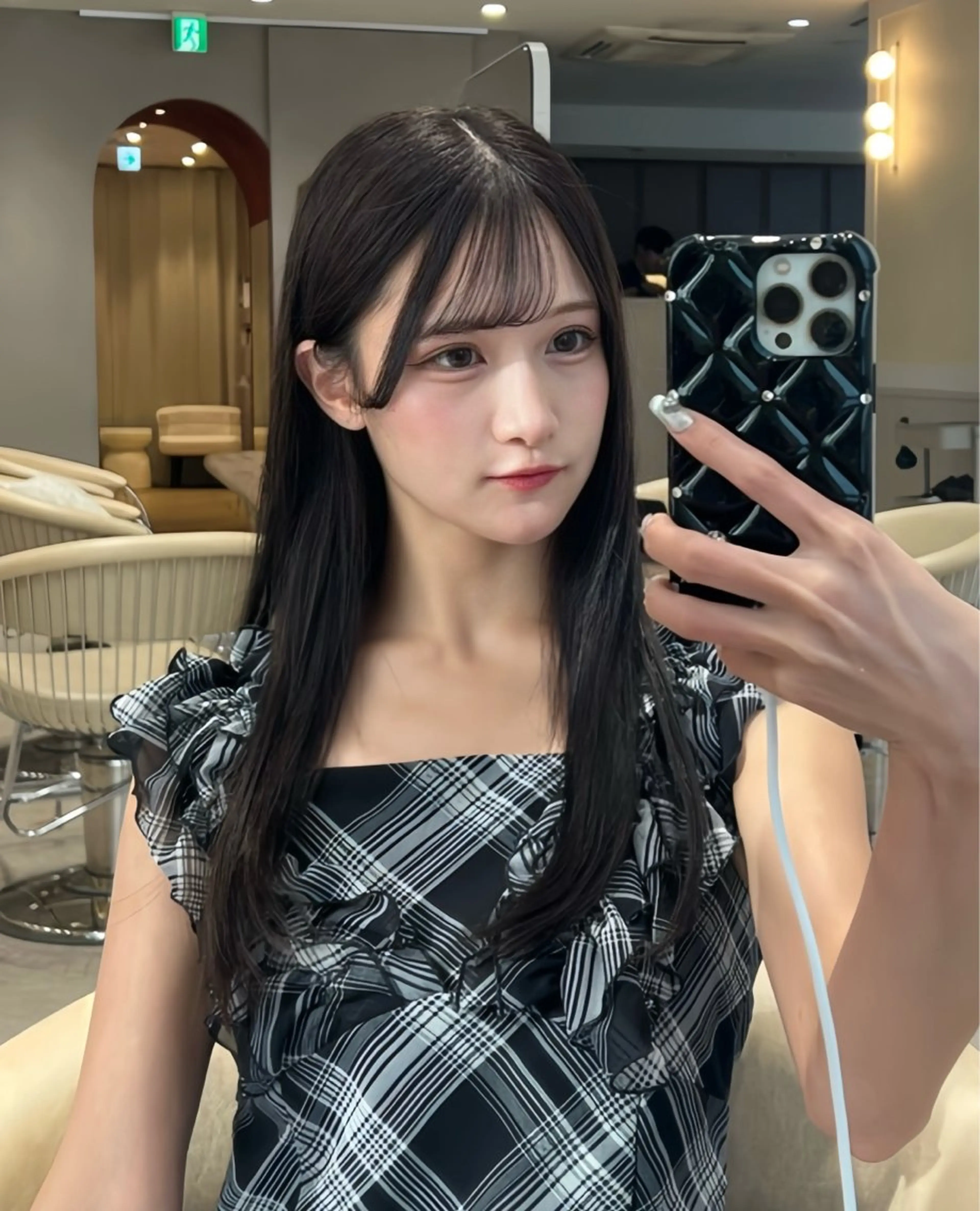 ロング カット トリートメント 彼ウケ抜群🎀垢抜け 艶暗髪🪞一輝のヘアスタイル