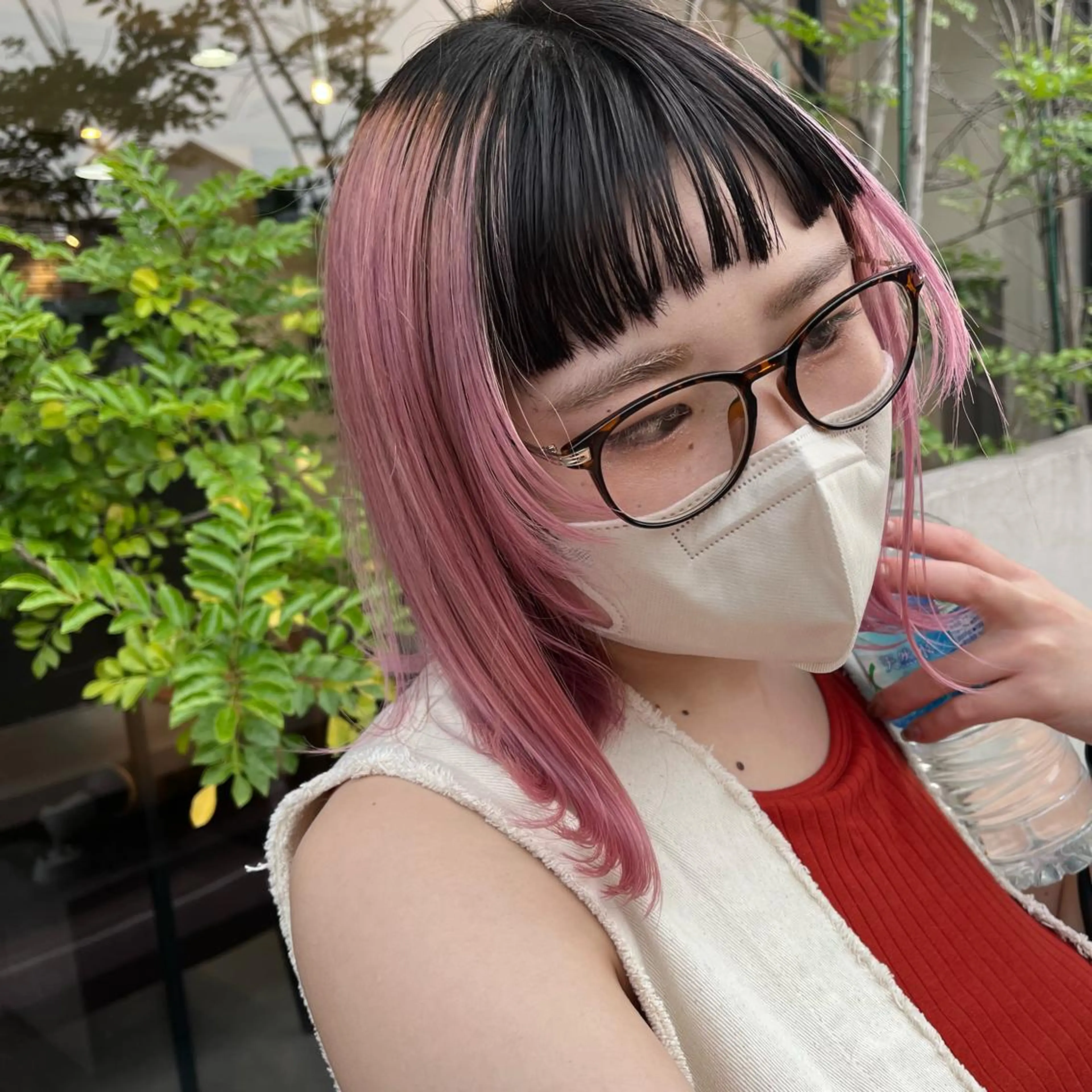 ミディアム ヘアカラー トリートメント カラー得意【梅田】 瀧本友梨乃のヘアスタイル