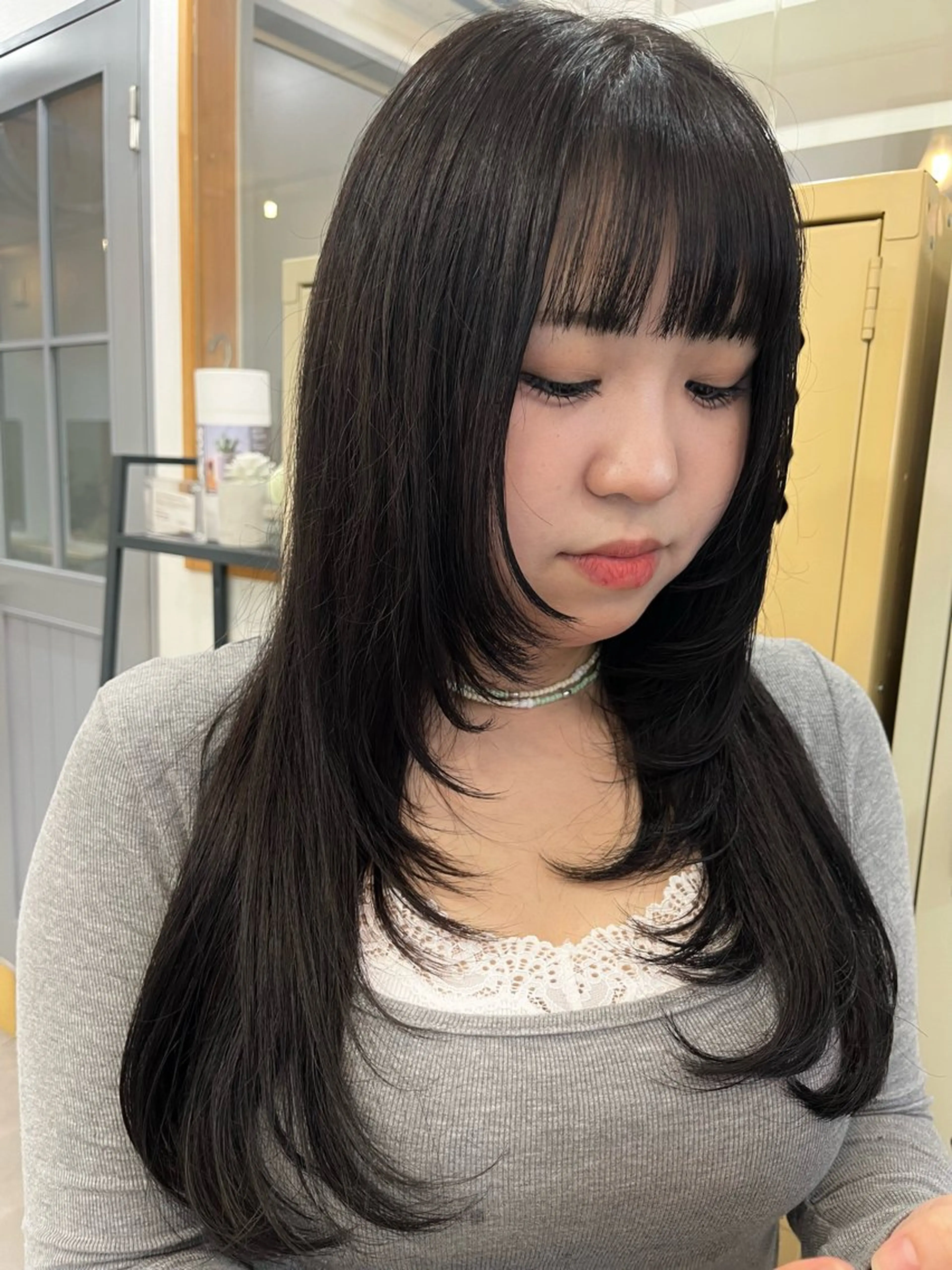 ロング カラー カット ヘアカラー トリートメント 🌼sunc HINAMI🌼のヘアスタイル