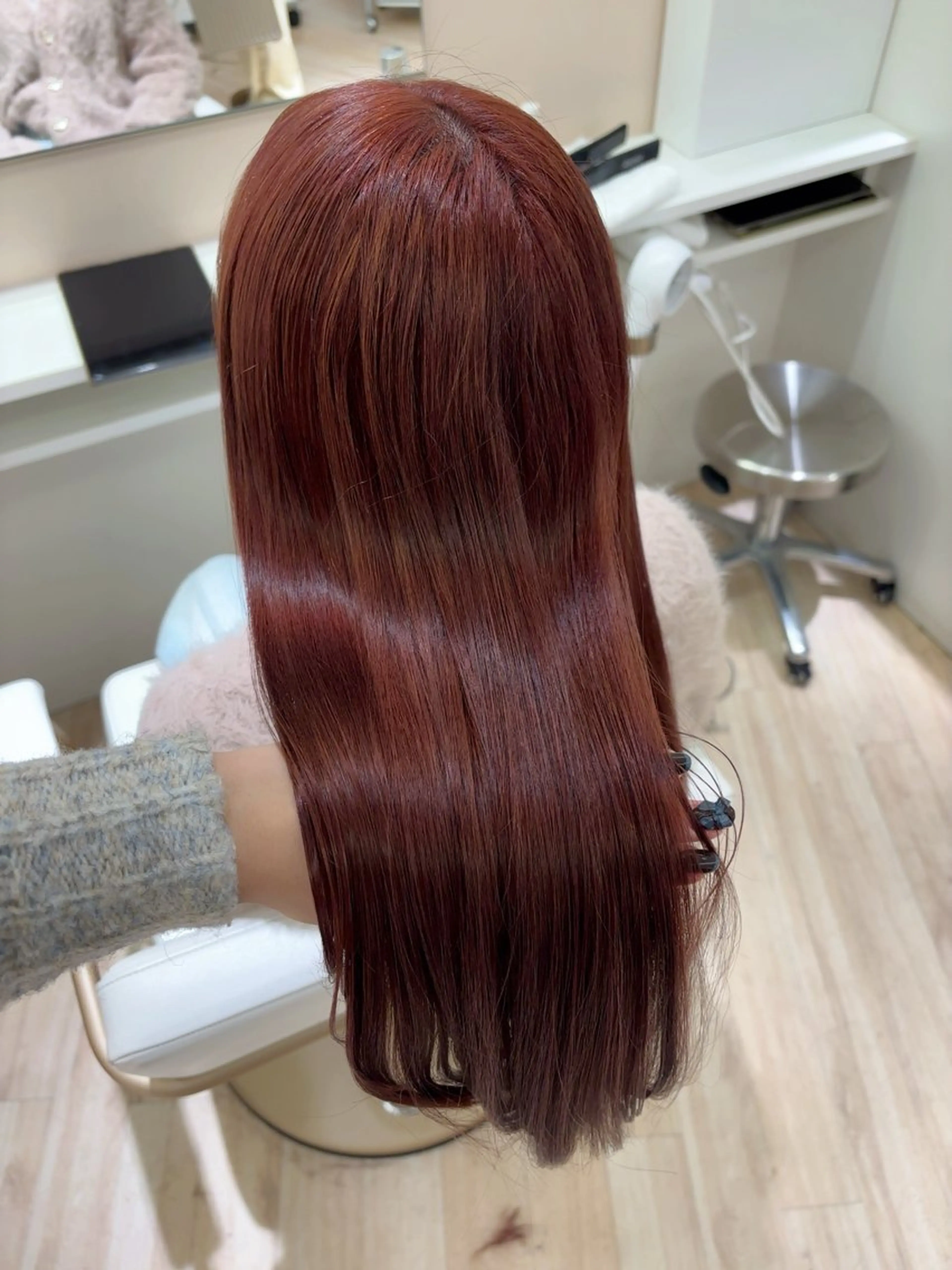 ロング カラー ParveMix 岡本えりかのヘアスタイル