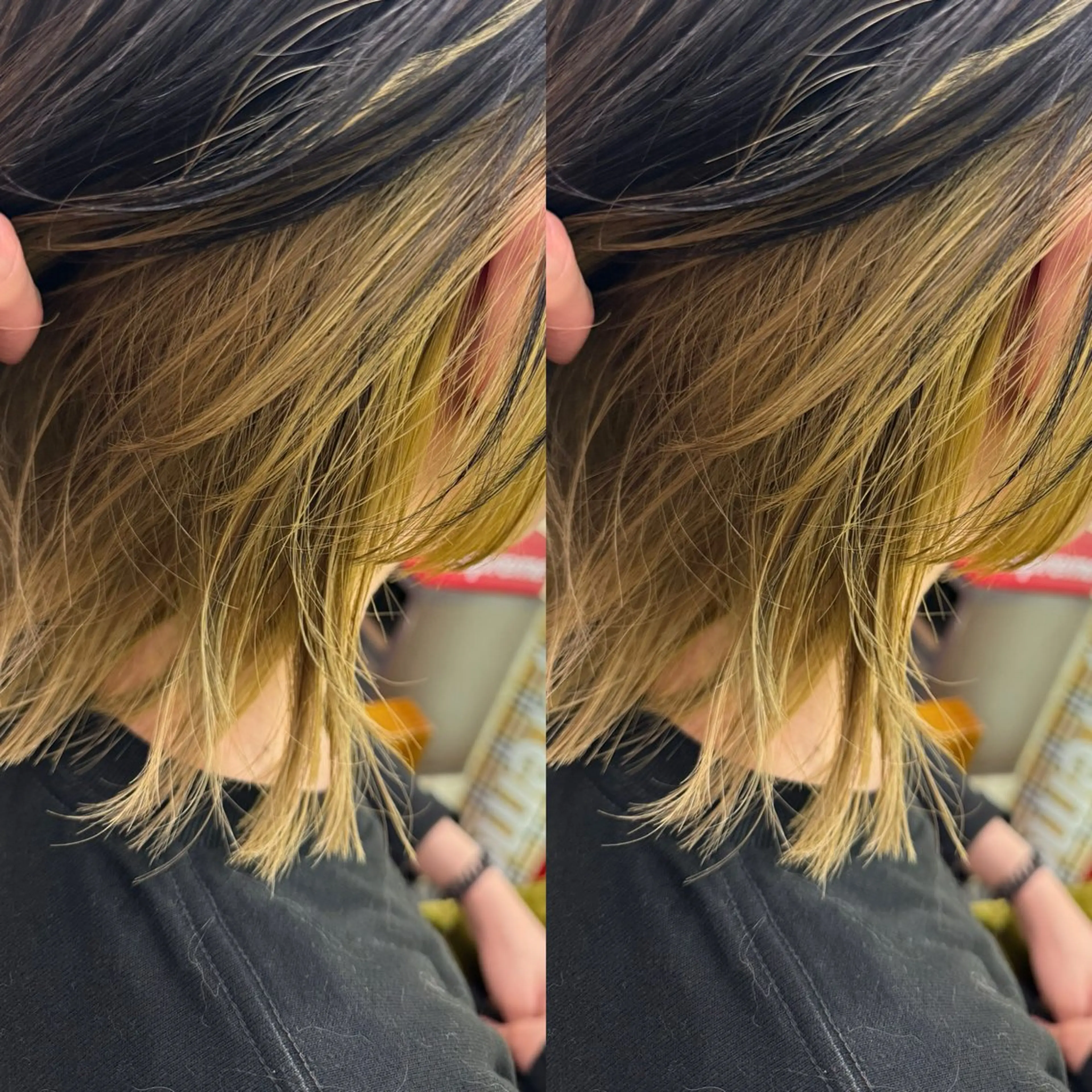 ミディアム カラー メンズ メンズインナーカラー インナーカラー 看板犬がお出迎え◎ 初めてでも安心◎のヘアスタイル