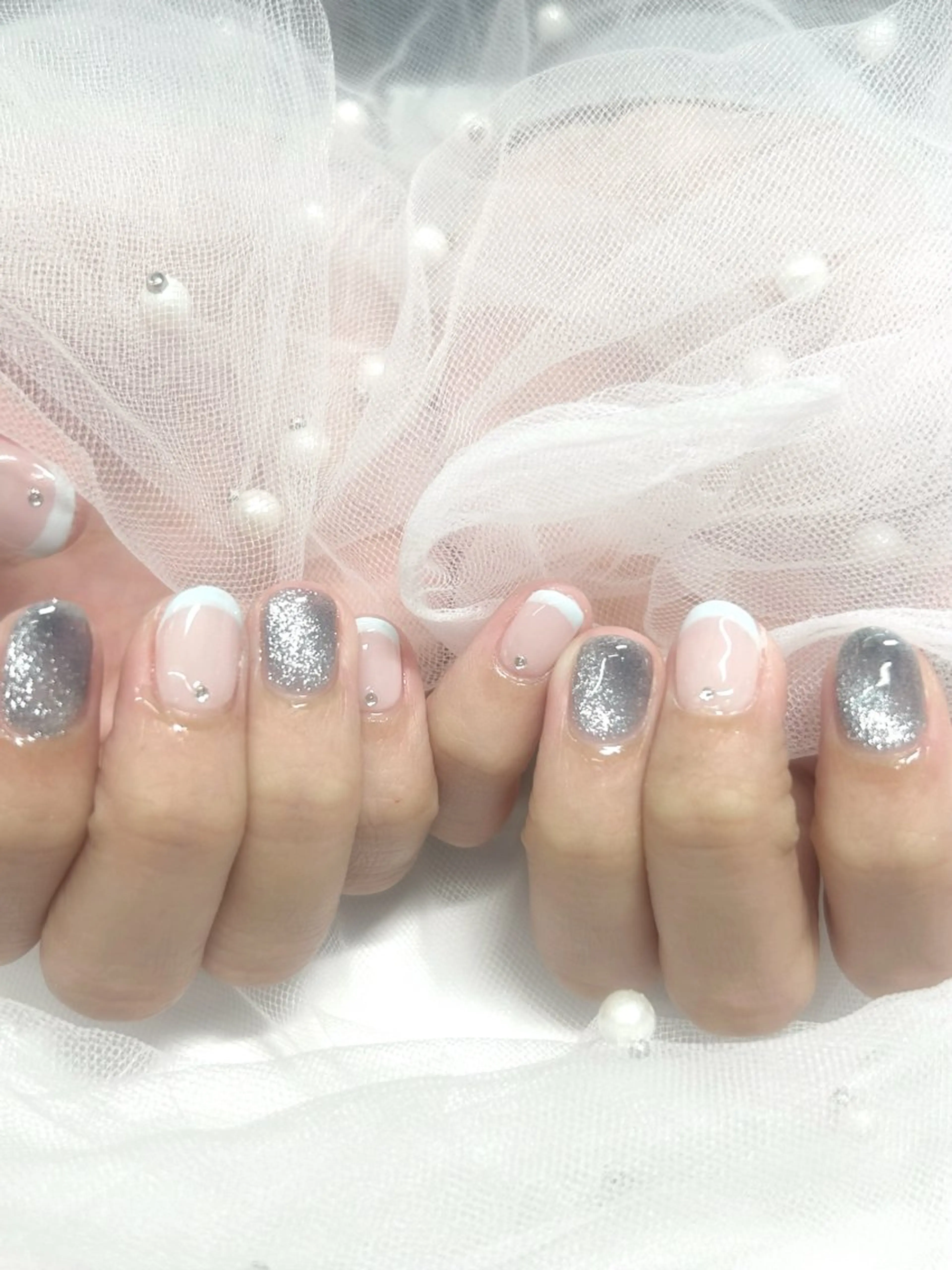 ネイル マグネットネイル ハンドネイル 🎀WOLTOKYO 池袋🎀hinataのネイルデザイン