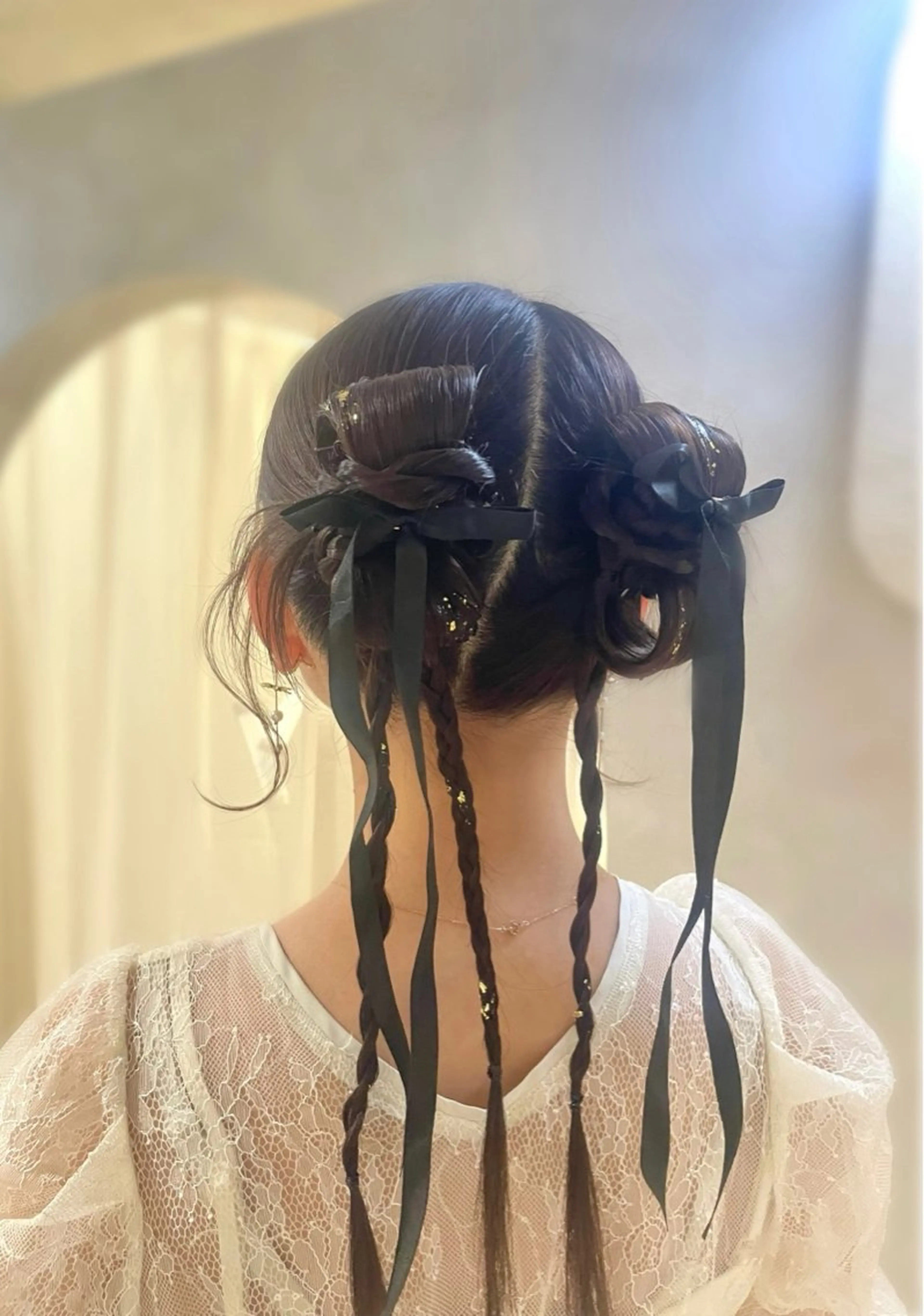 ロング ヘアアレンジ ヘアセット セットサロンCURE YUKIOKAのヘアスタイル