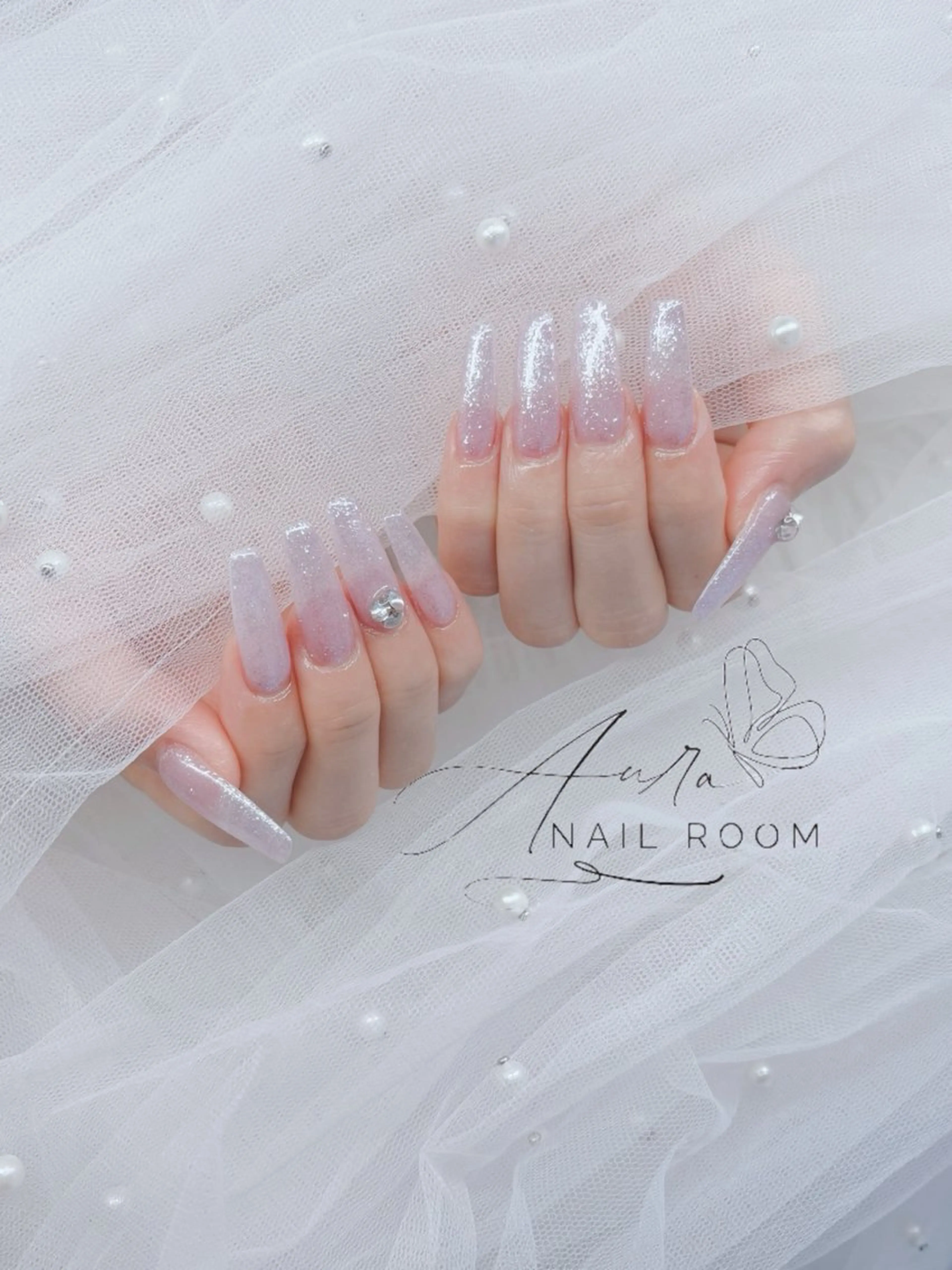 ネイル ラメ(グリッター) Aura Nail Roomのネイルデザイン