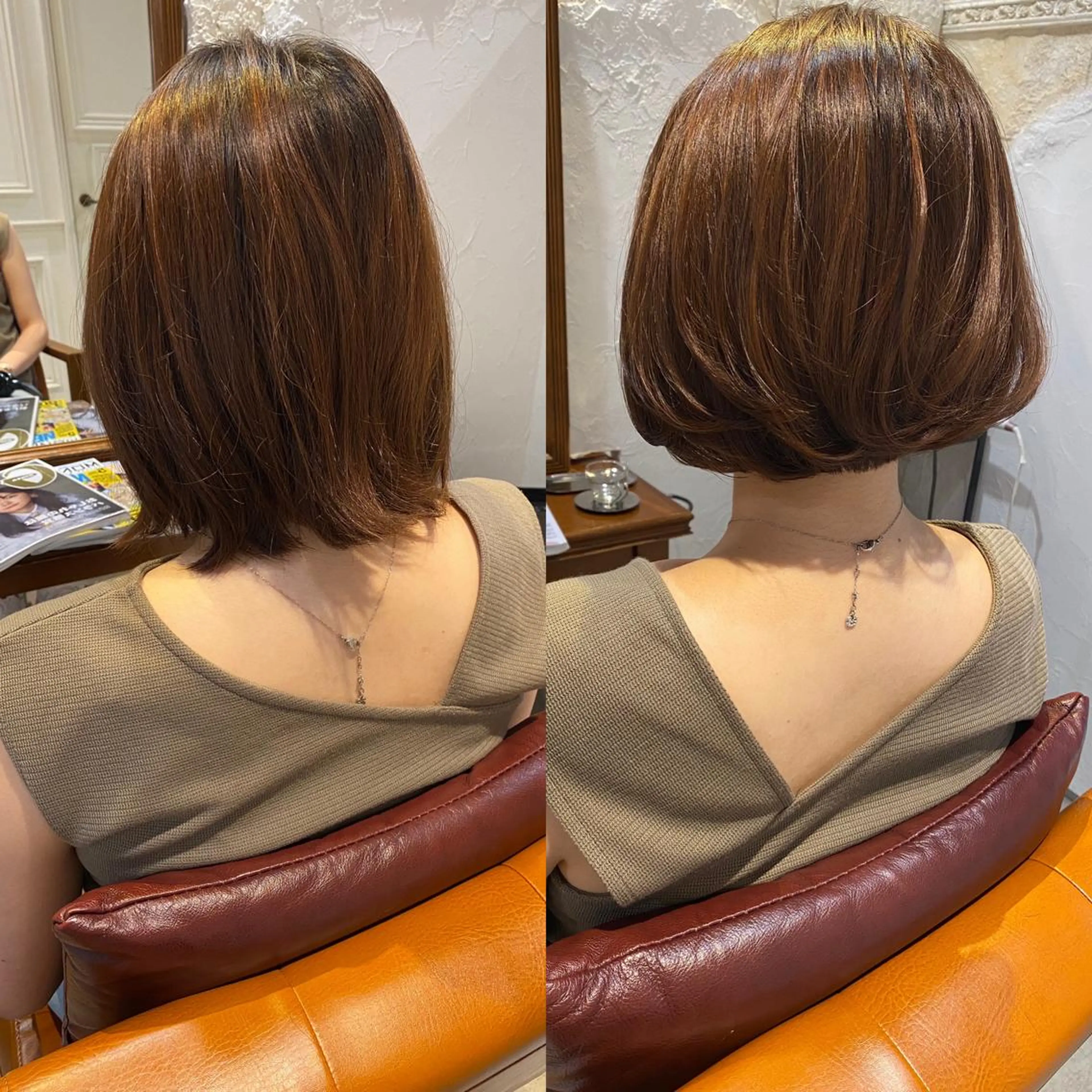 ショート カラー ボブ カット ヘアカラー トリートメント ヘッドスパ 小林 佳祐のヘアスタイル