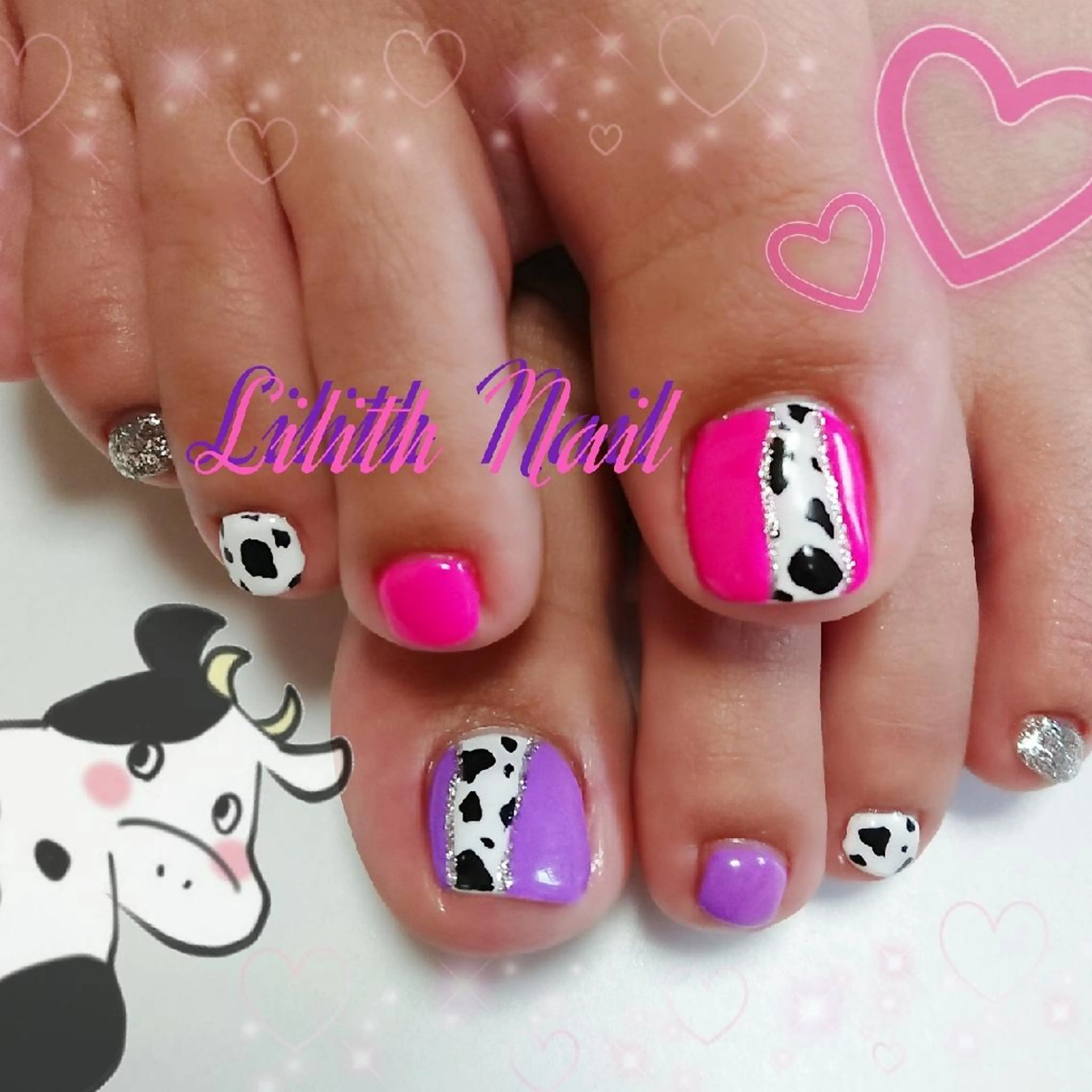 ネイル フットネイル フットネイル Lilith Nailのネイルデザイン