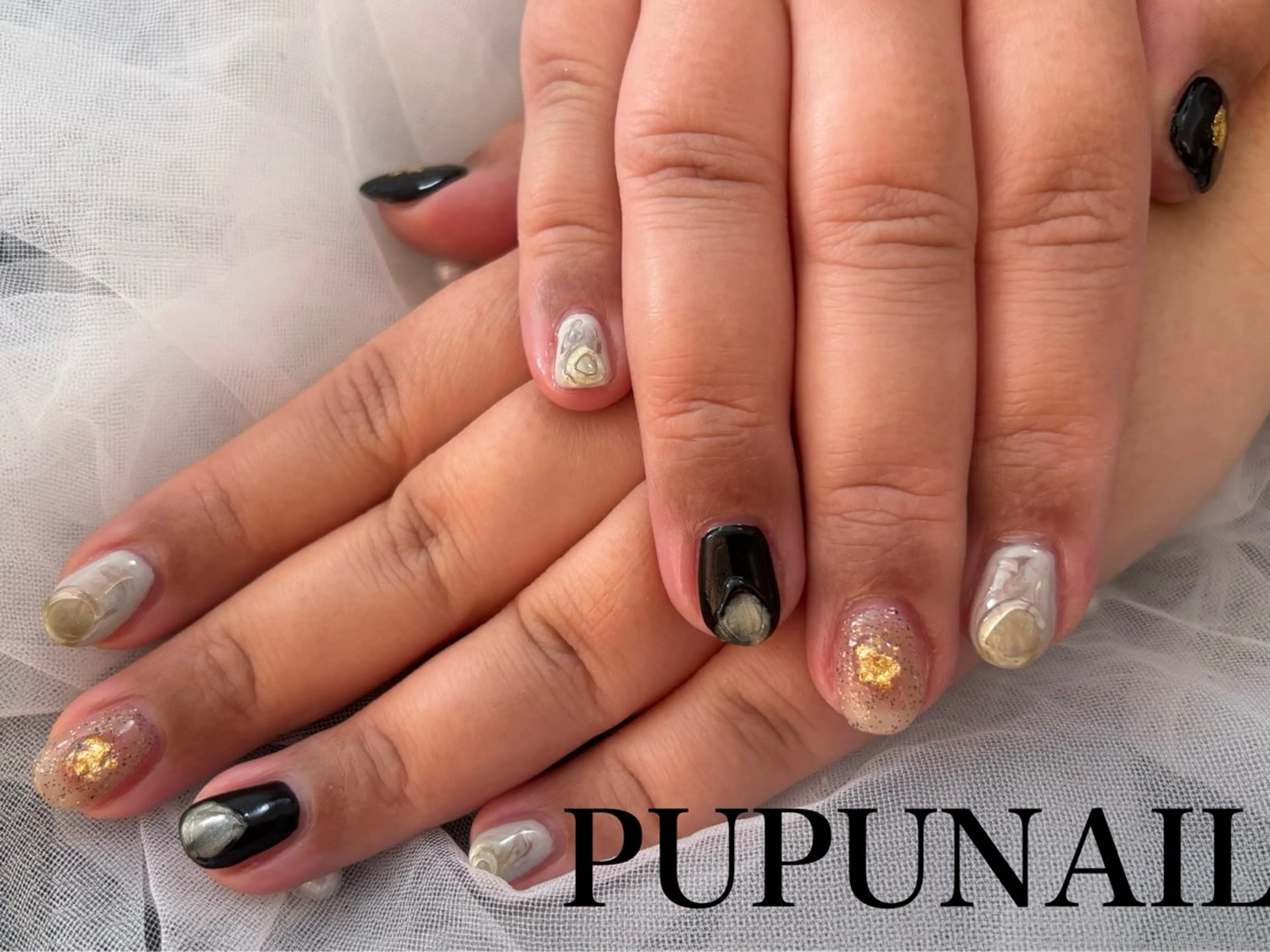 ミディアム ハンドネイル Re:Nail Formula所属・kido chieのネイルデザイン