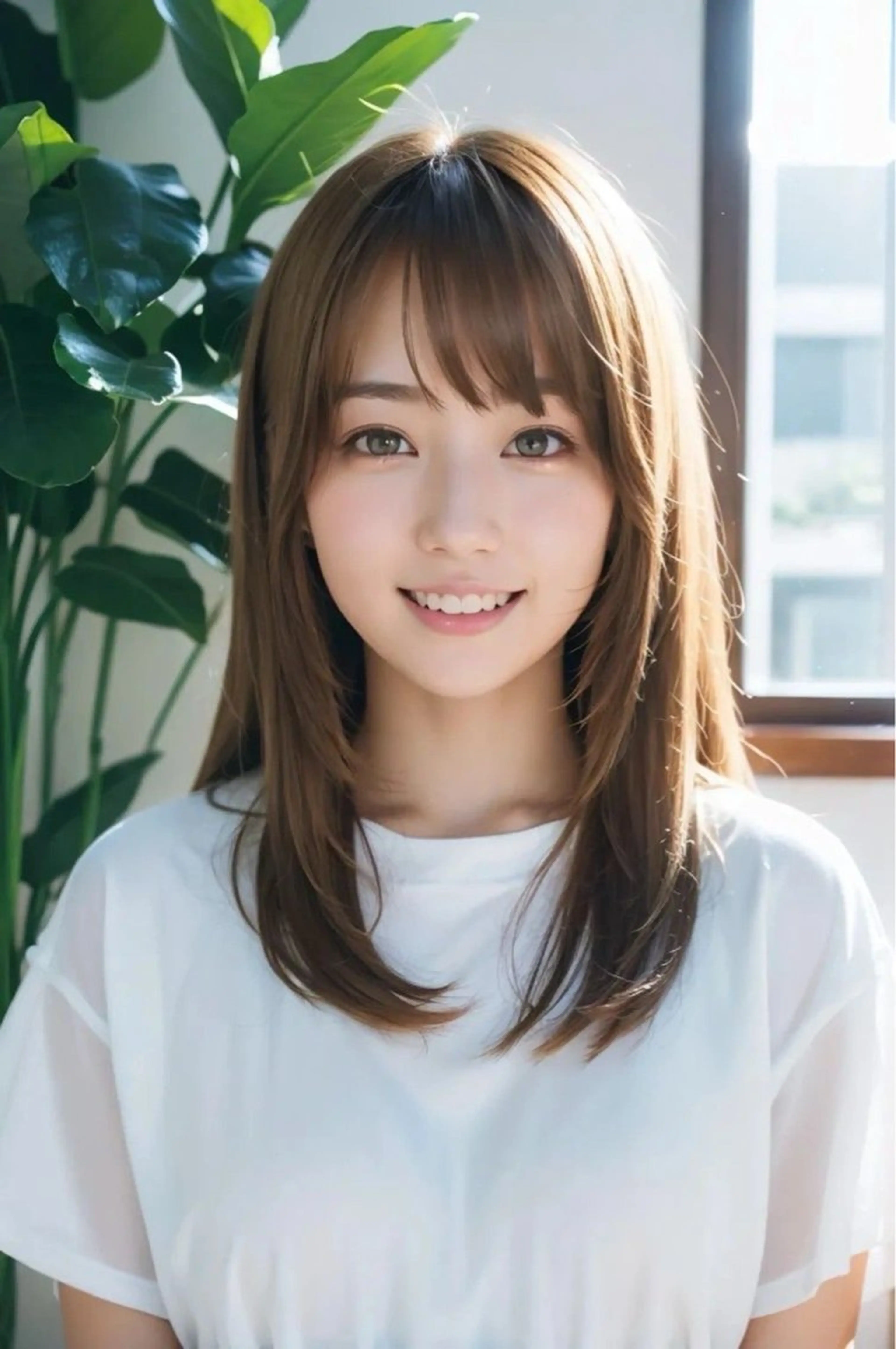 セミロング 韓国風スタイル 北田陸斗のヘアスタイル