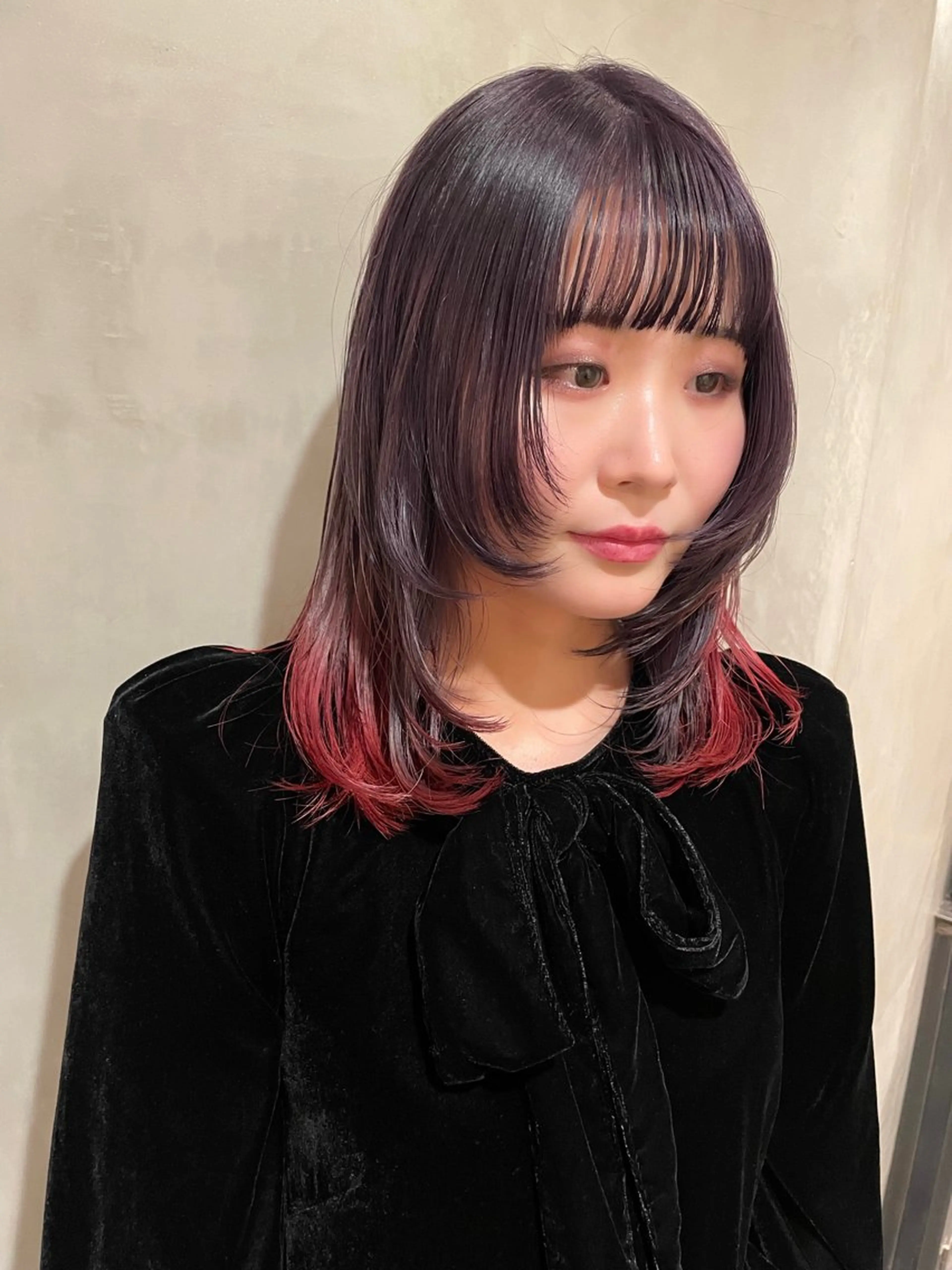 ミディアム カラー カット ヘアカラー トリートメント 優作 〜圧倒的信頼〜のヘアスタイル