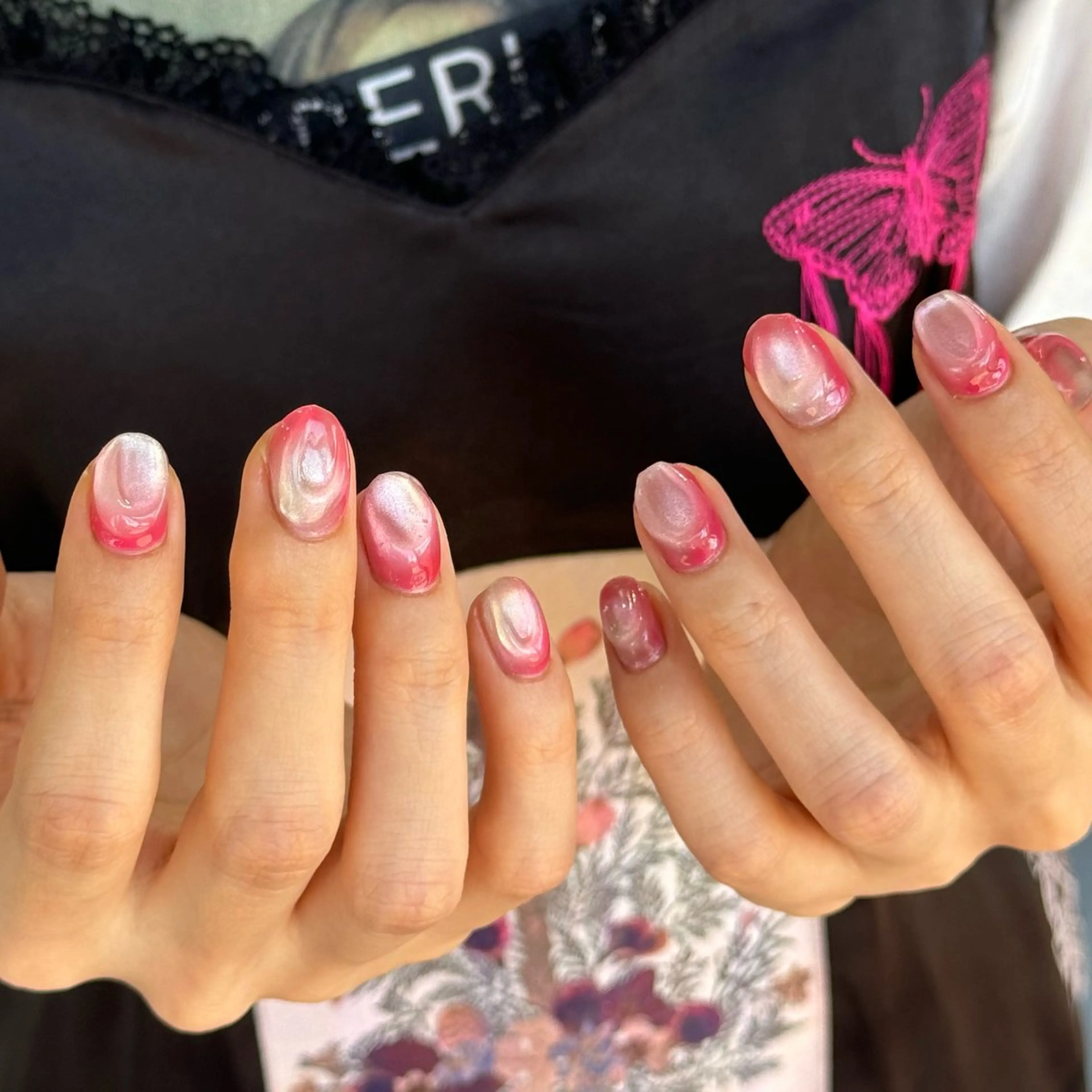 ネイル ピンク ハンドネイル Momoka ネイリスト福岡/薬院のネイルデザイン