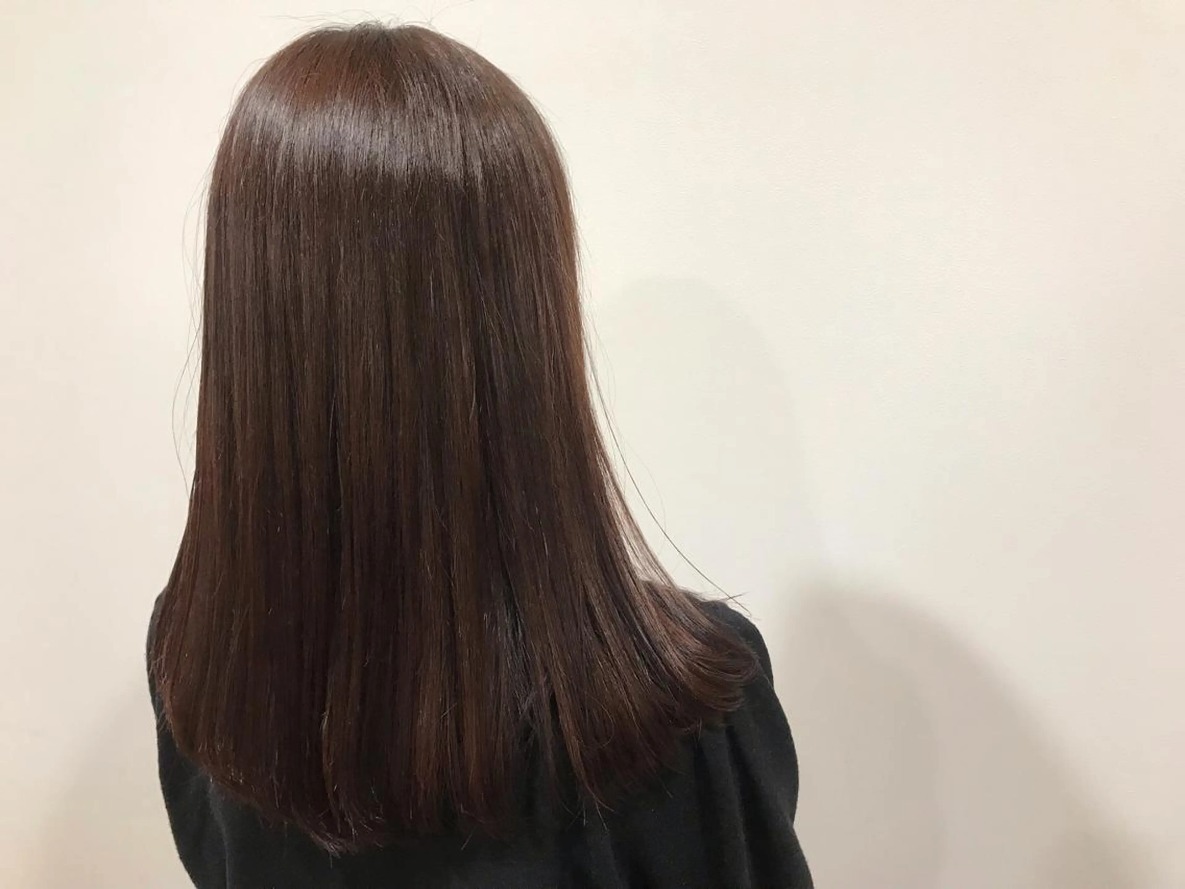 セミロング 暖色カラー🍊 ボブ🌿顔周りcutのヘアスタイル