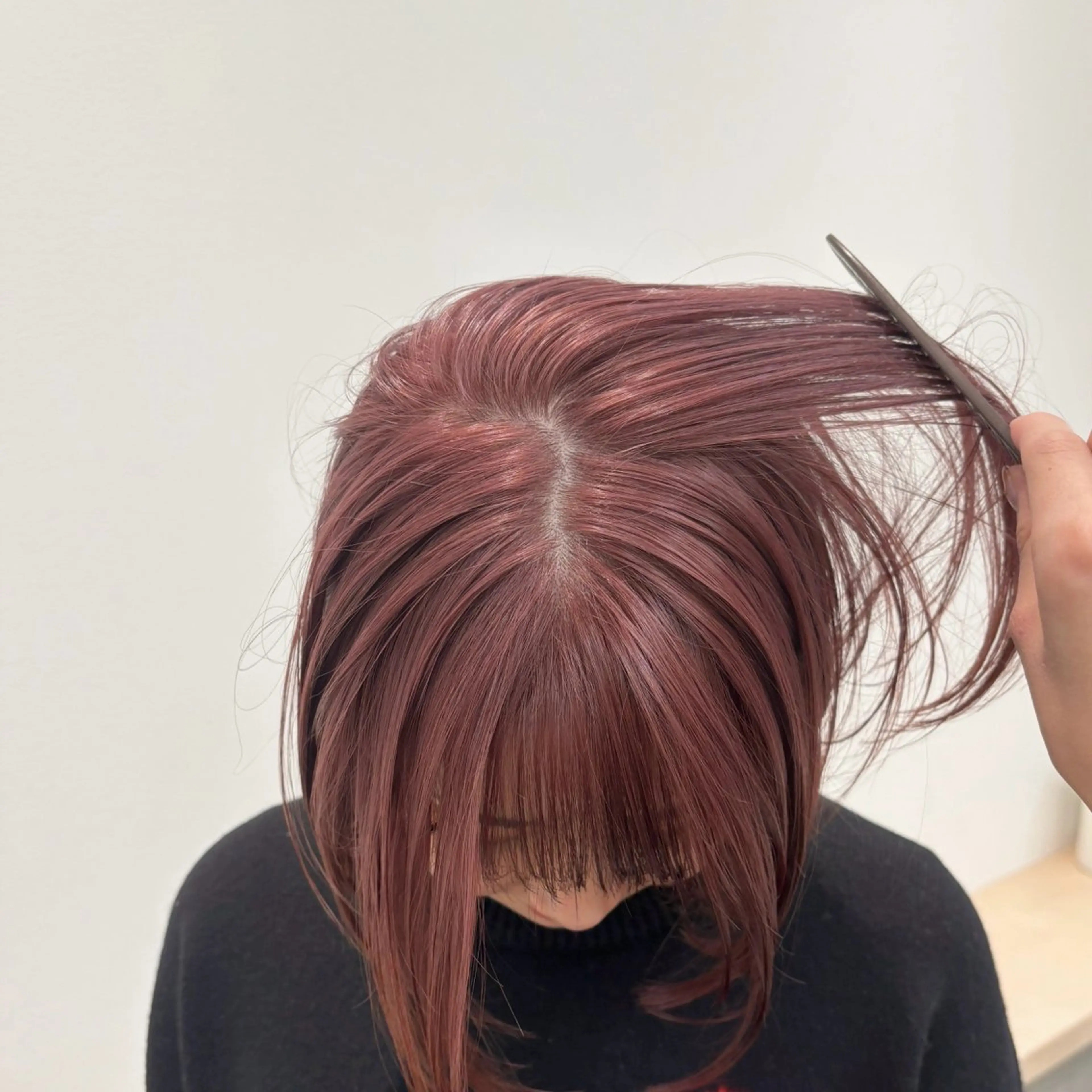 ショート カラー ヘアアレンジ ベージュカラー ブリーチ ピンクカラー ピンクベージュ パーマ/暖色/ボブ イワタテ🇰🇷のヘアスタイル