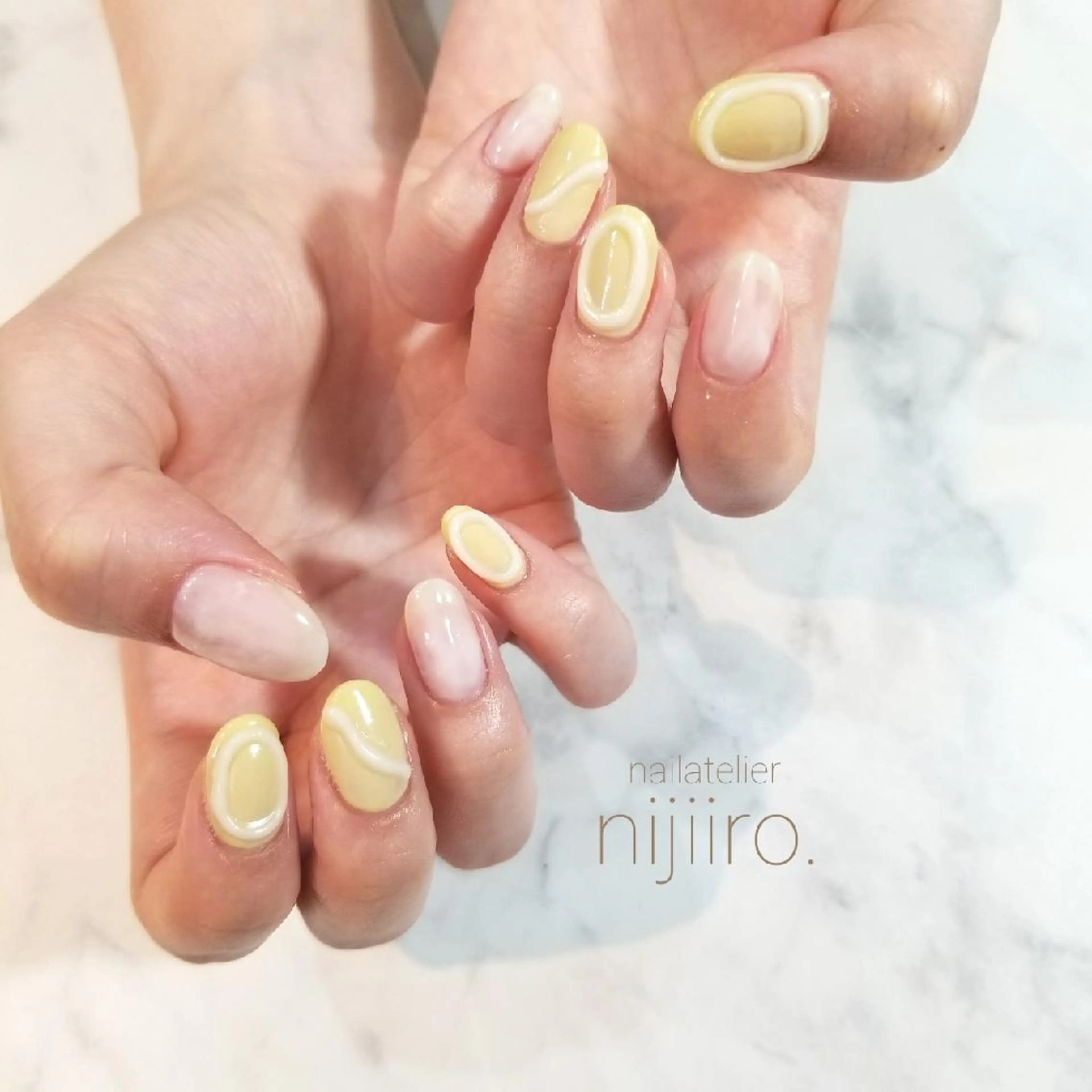 ネイル ぷっくりネイル ハンドネイル nijiiro🌈 サトウのネイルデザイン