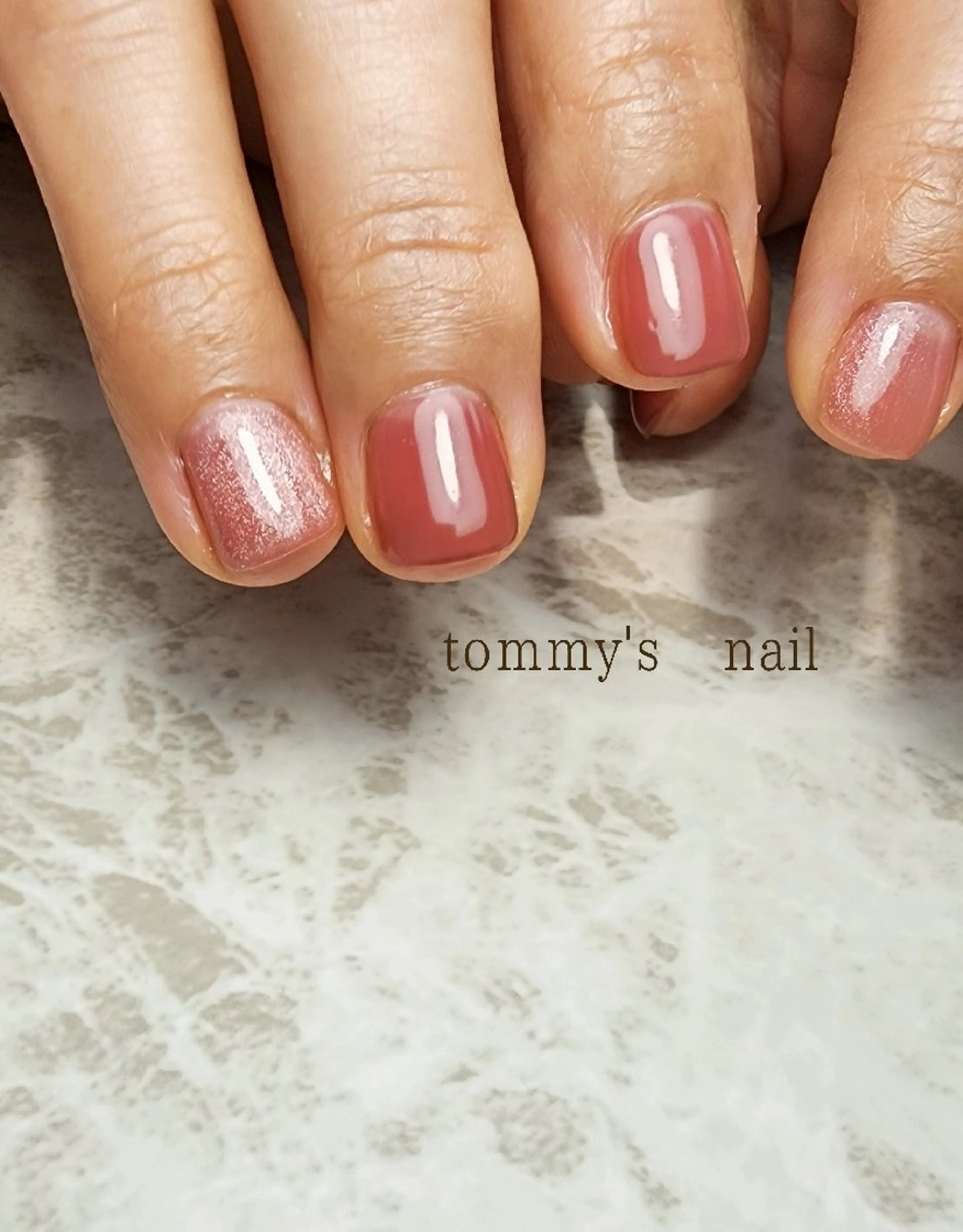 ネイル フットネイル ジェルネイル ミラーネイル ワンカラーネイル ハンドネイル tommy's nail所属・福岡/若よもぎ蒸し 全身美容が叶うサロンのネイルデザイン