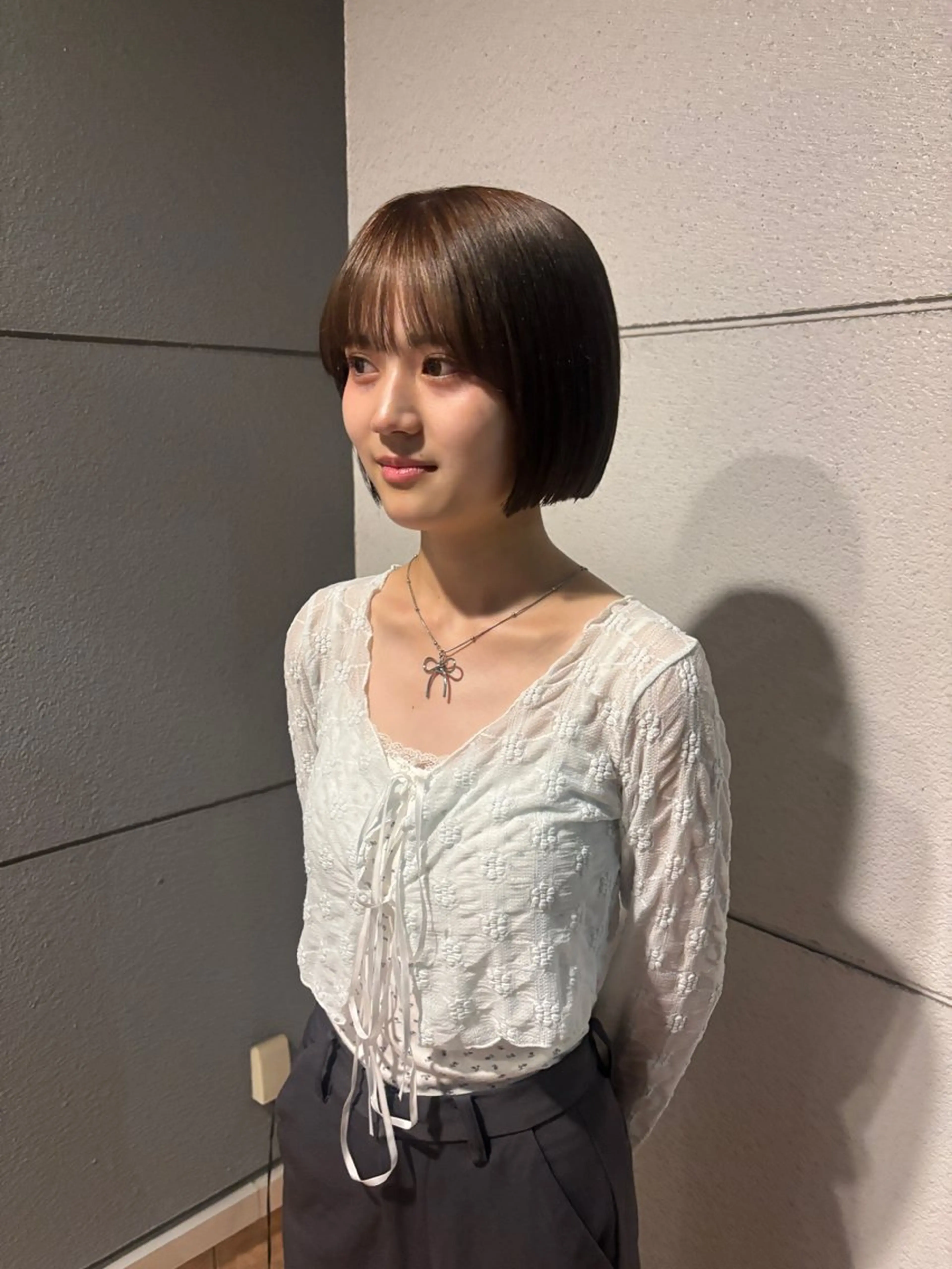 ショート カラー ボブ 安藤楓華 fuka andoのヘアスタイル