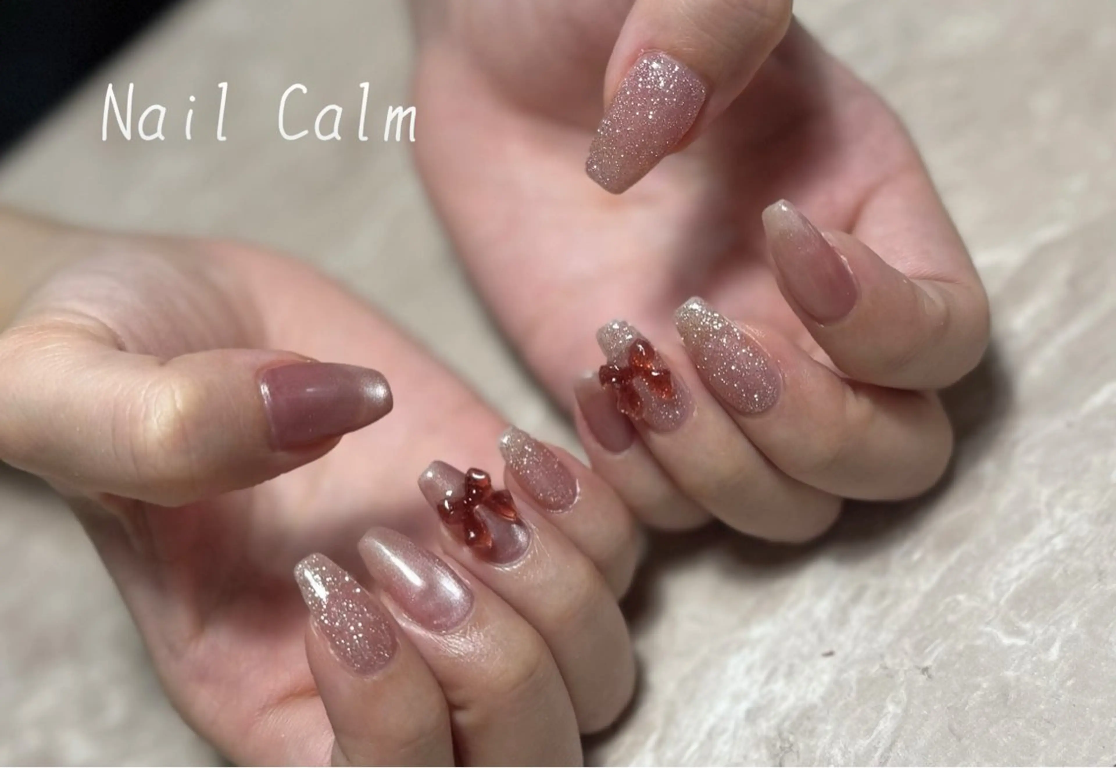 ネイル フラッシュネイル ハンドネイル プライベートサロン Calmのネイルデザイン