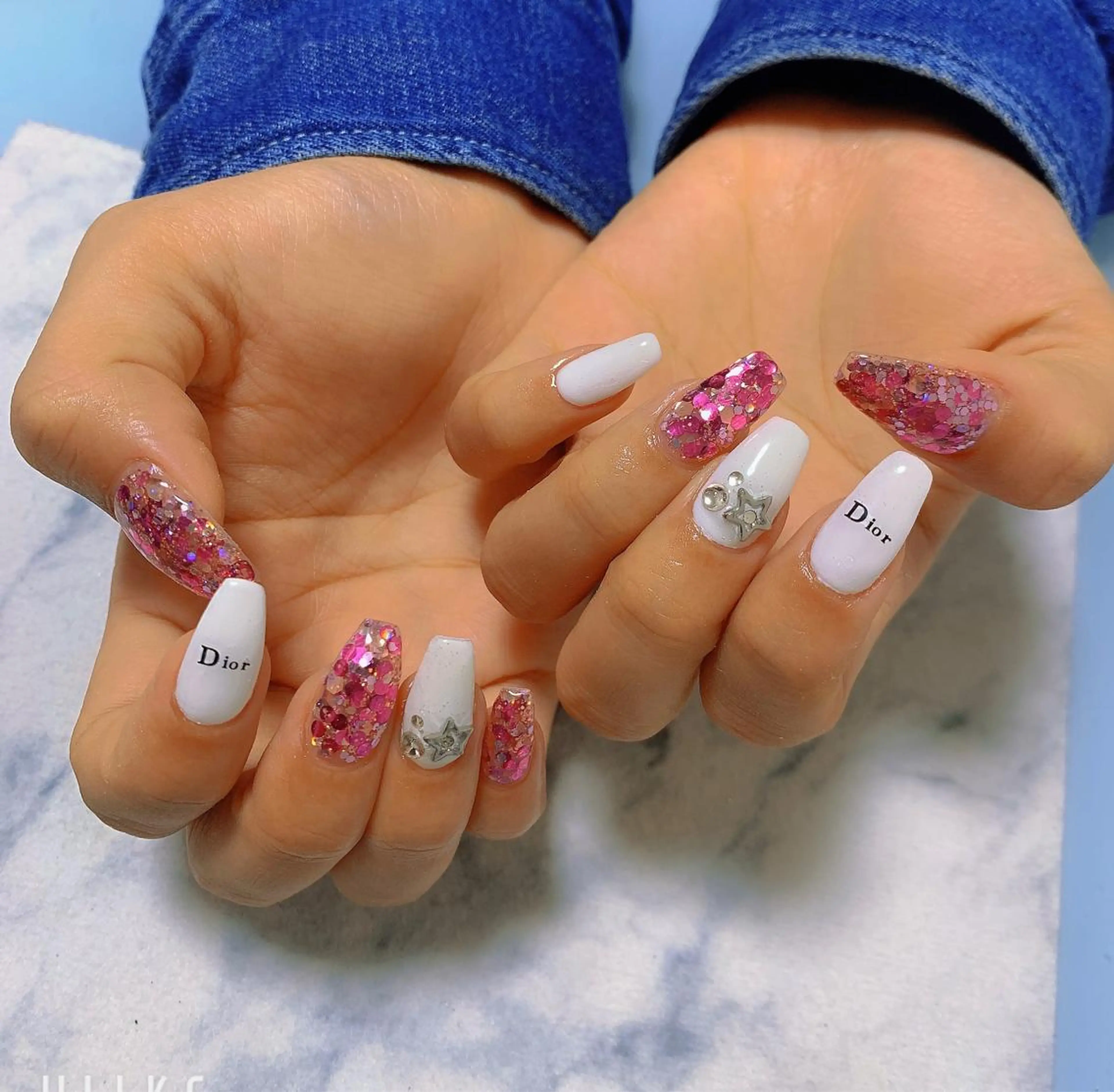 ネイル ハンドネイル 🌙🫧CHARME (RUKA)🦋🫧のネイルデザイン