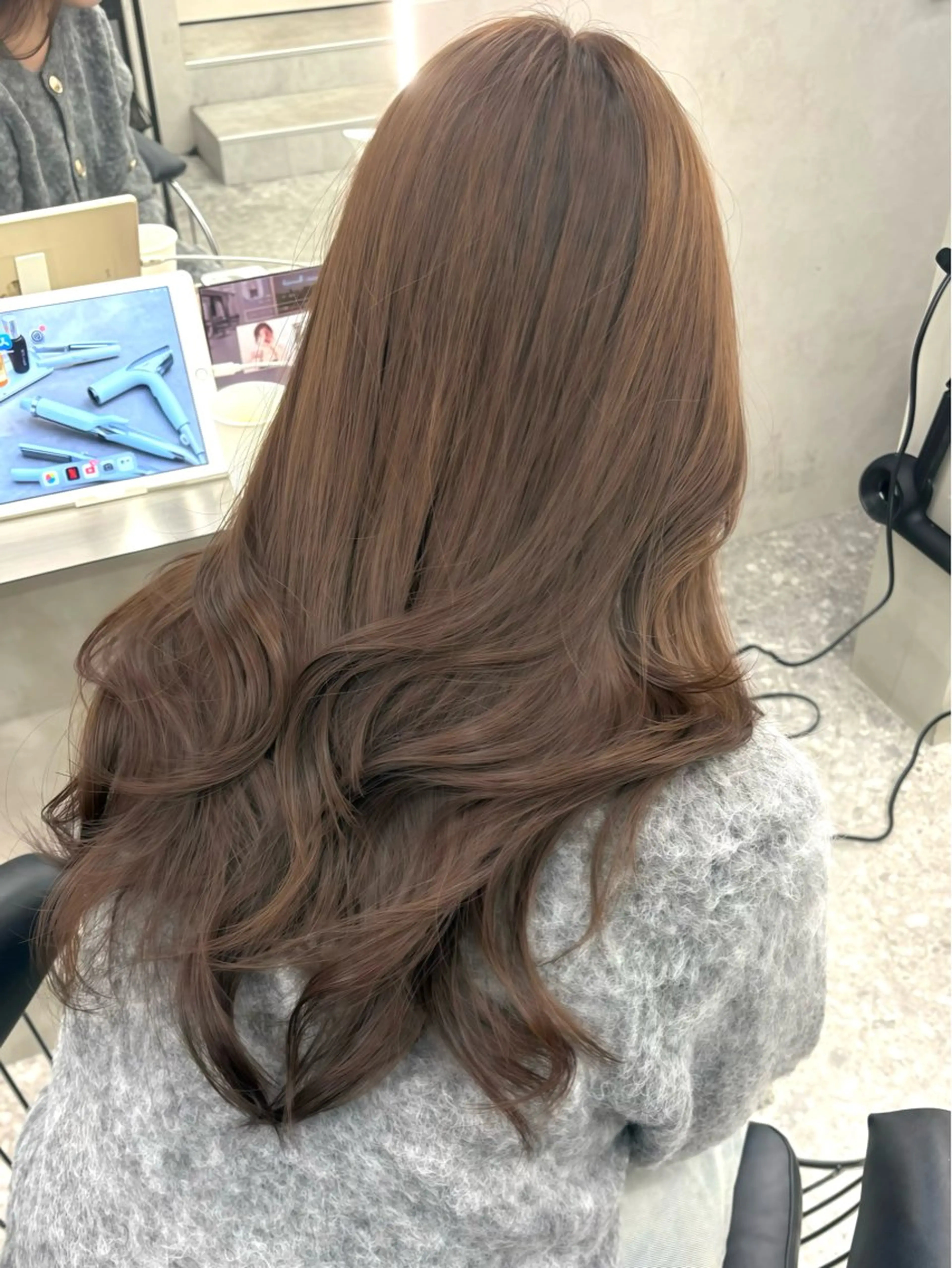 セミロング ヘアアレンジ カット ヘアカラー fumika🎀 ベージュのヘアスタイル