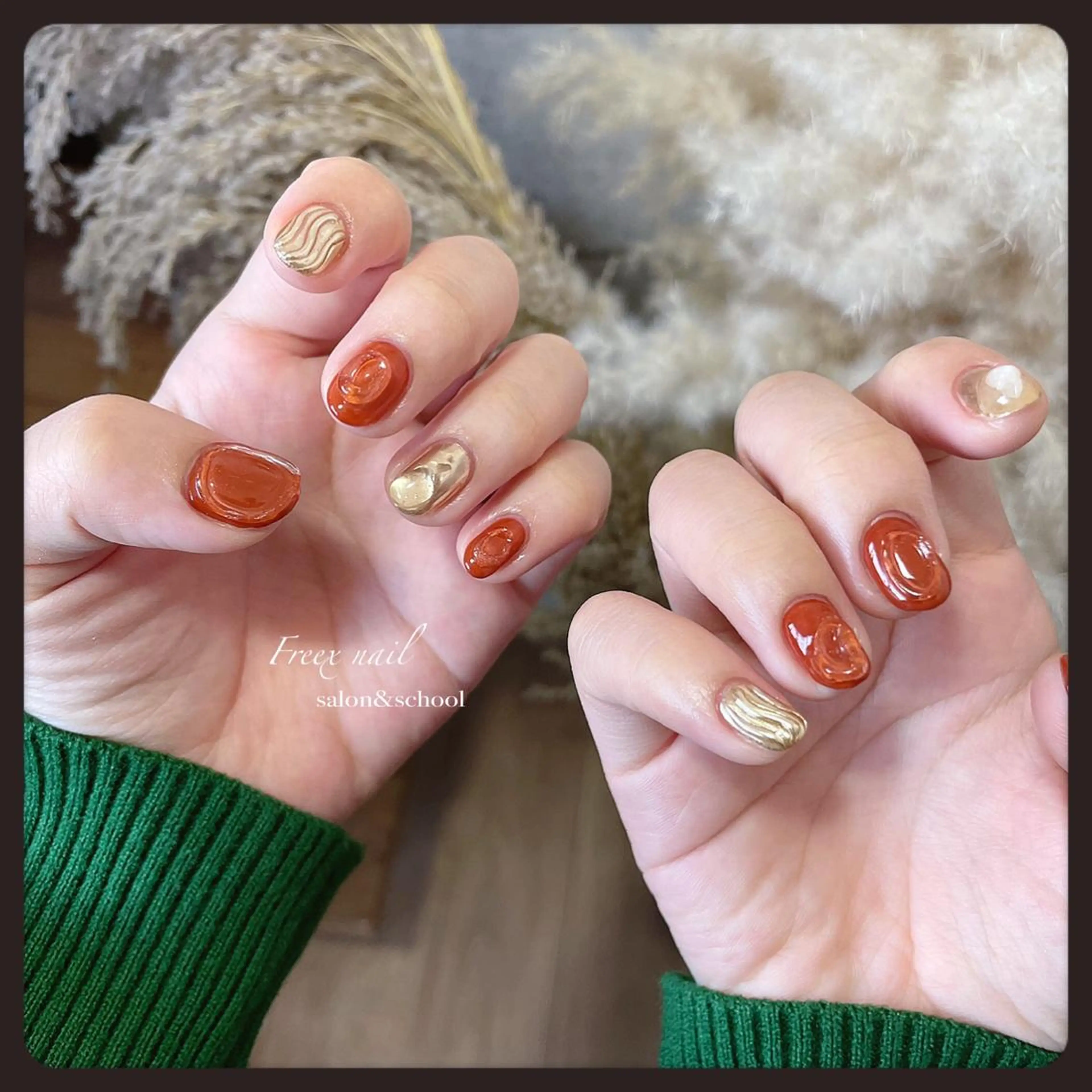 ネイル 持ち込み ハンドネイル ハンドケア freex nail /ニュアンス/個性派のネイルデザイン