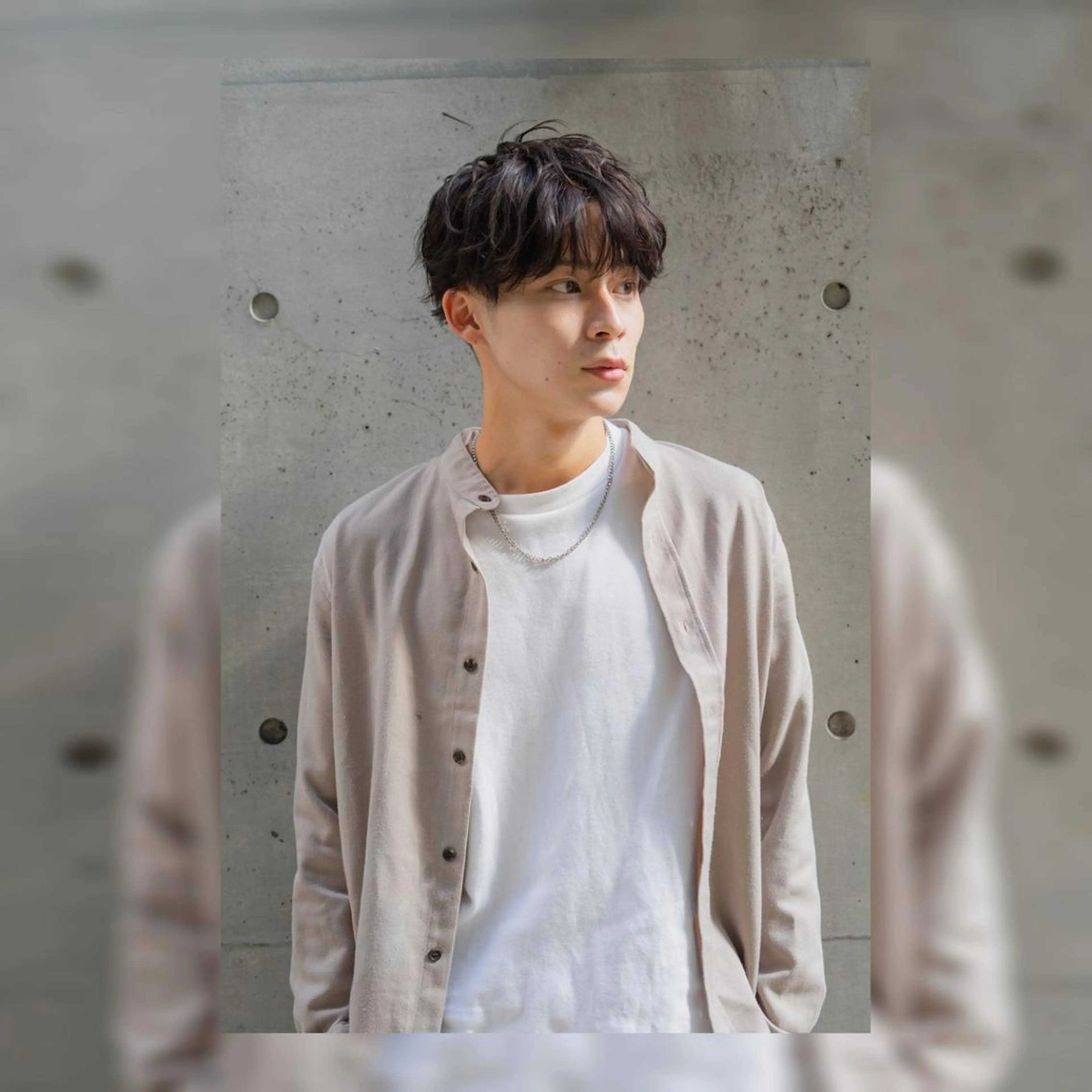 パーマ メンズ 淡路上新庄/髪質改善 .艶カラー/野口春貴のヘアスタイル