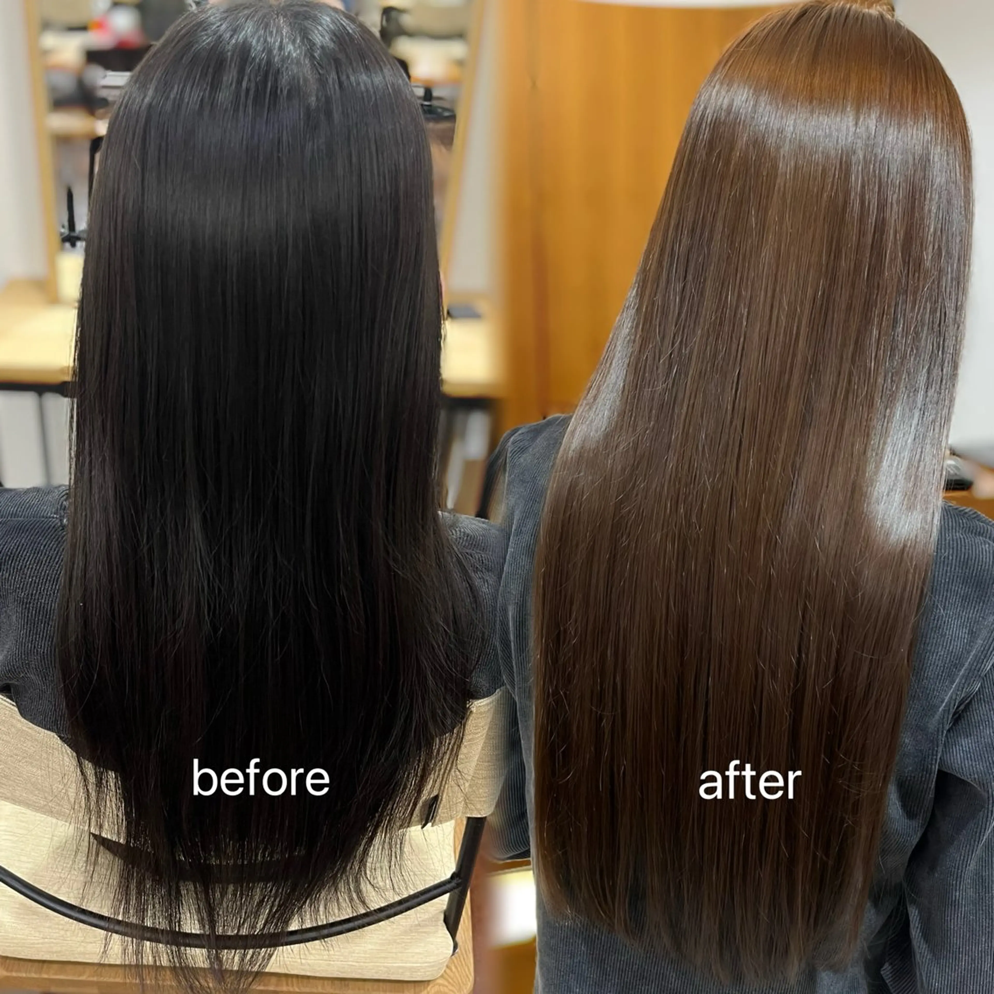 ロング カラー ブラウンカラー ヘアカラー 🎀仙台/艶カラー /暖色/ありさ🎀のヘアスタイル