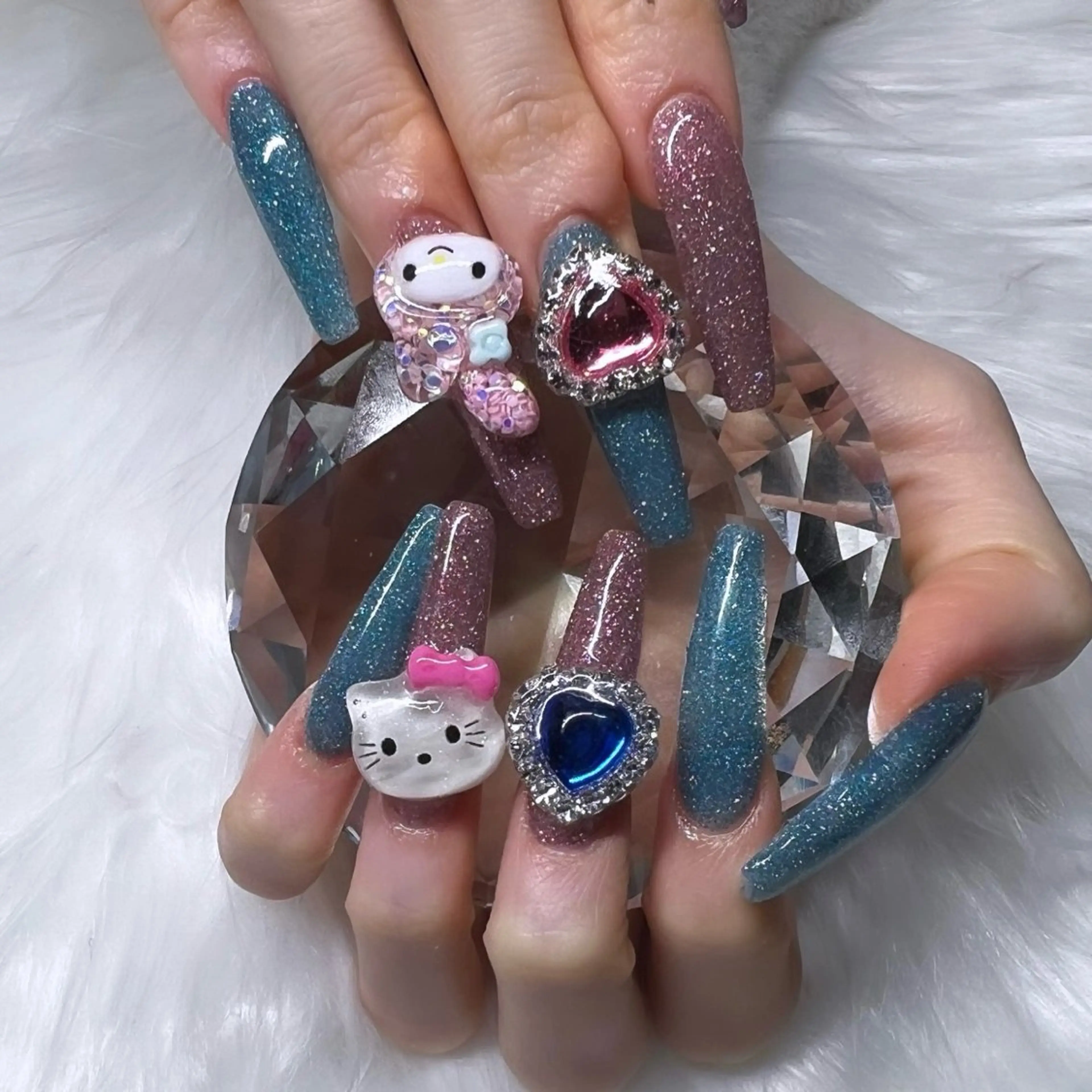 ネイル フラッシュネイル 持ち込み スカルプネイル Kobayashi Komugiのネイルデザイン