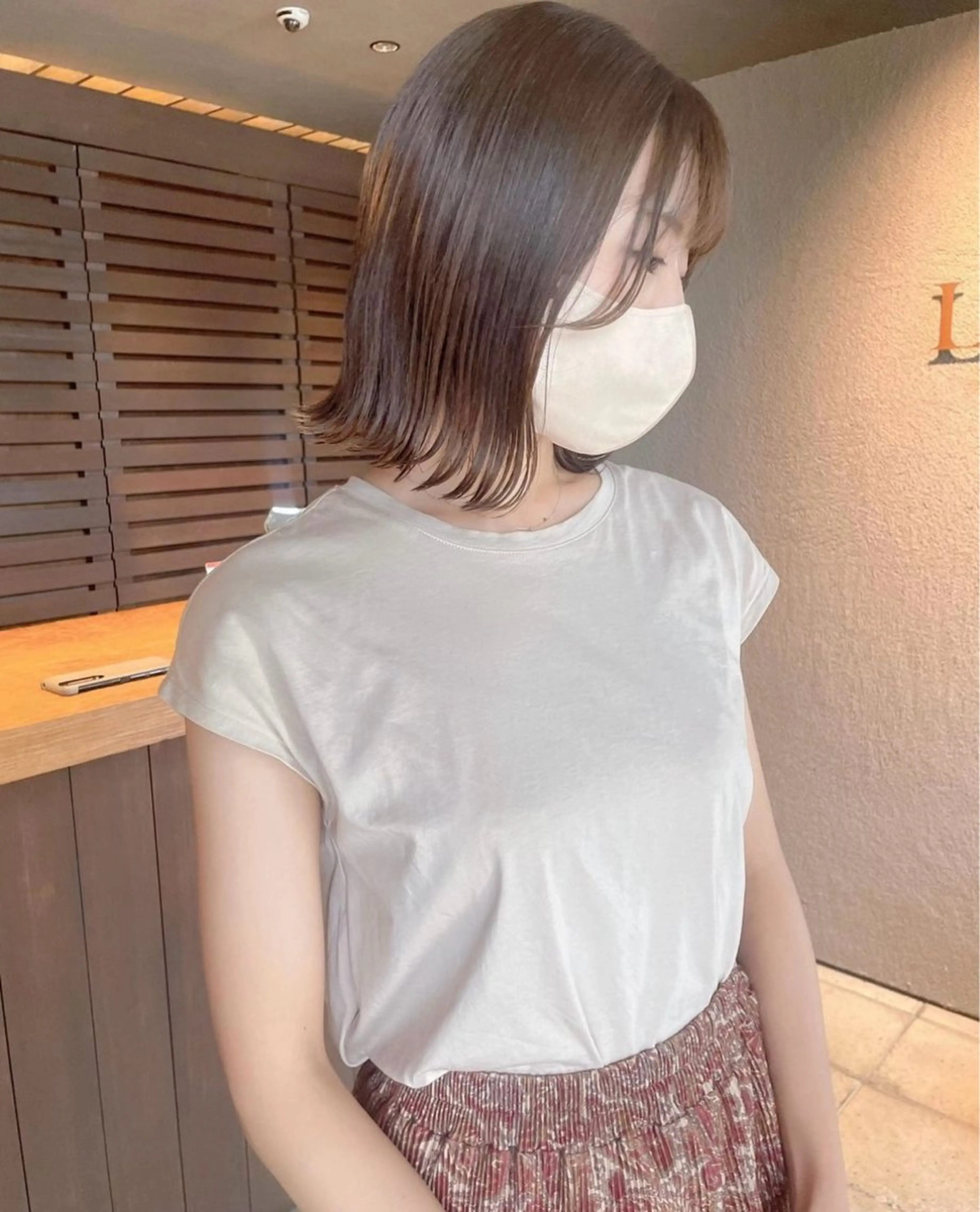 ショート カラー ❤️ブリーチなし💚 ダブルカラー平野実花のヘアスタイル