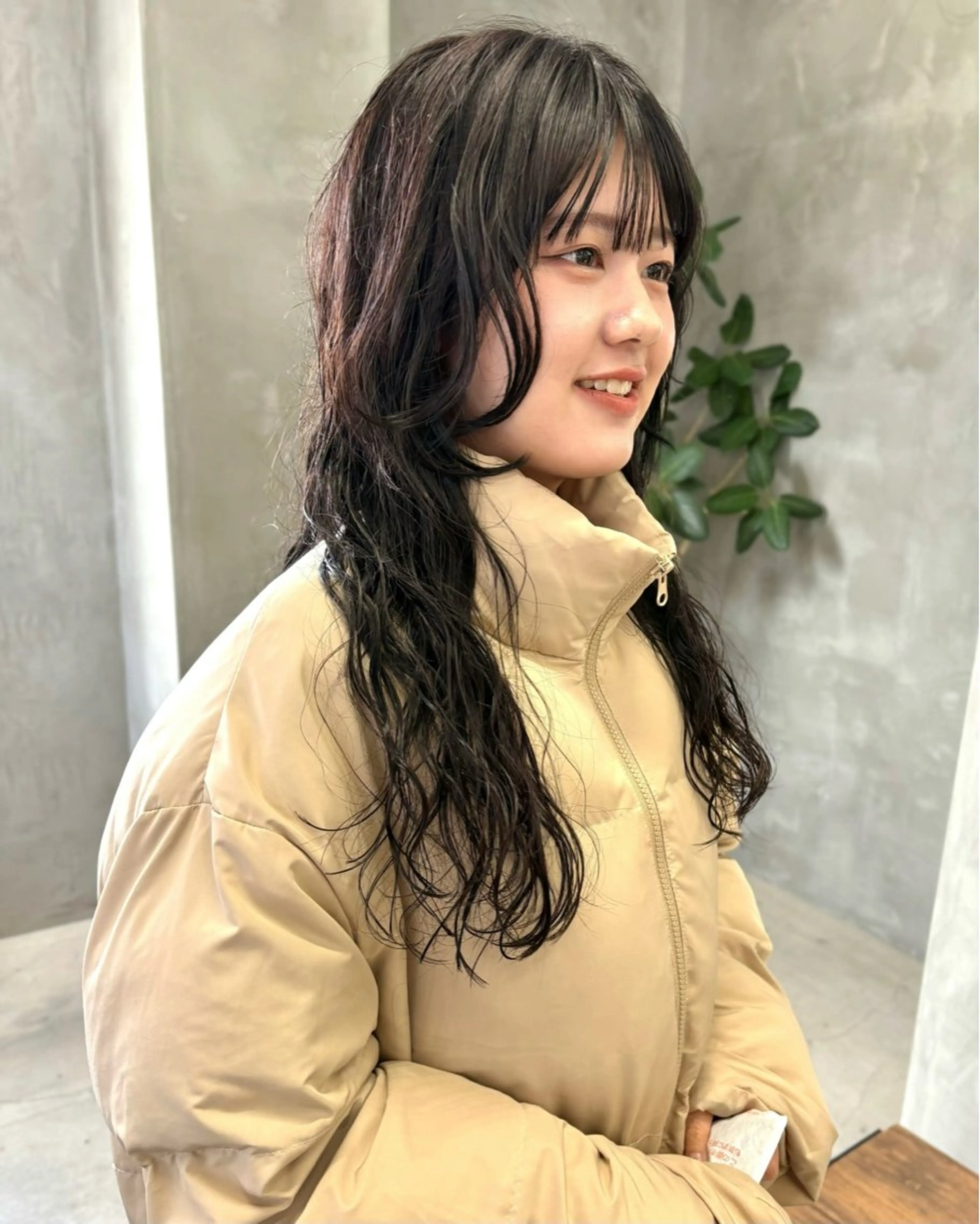 セミロング パーマ セミロングパーマ 顔まわりレイヤー レイヤーカット カット パーマ トリートメント tetohair 森田浩平のヘアスタイル