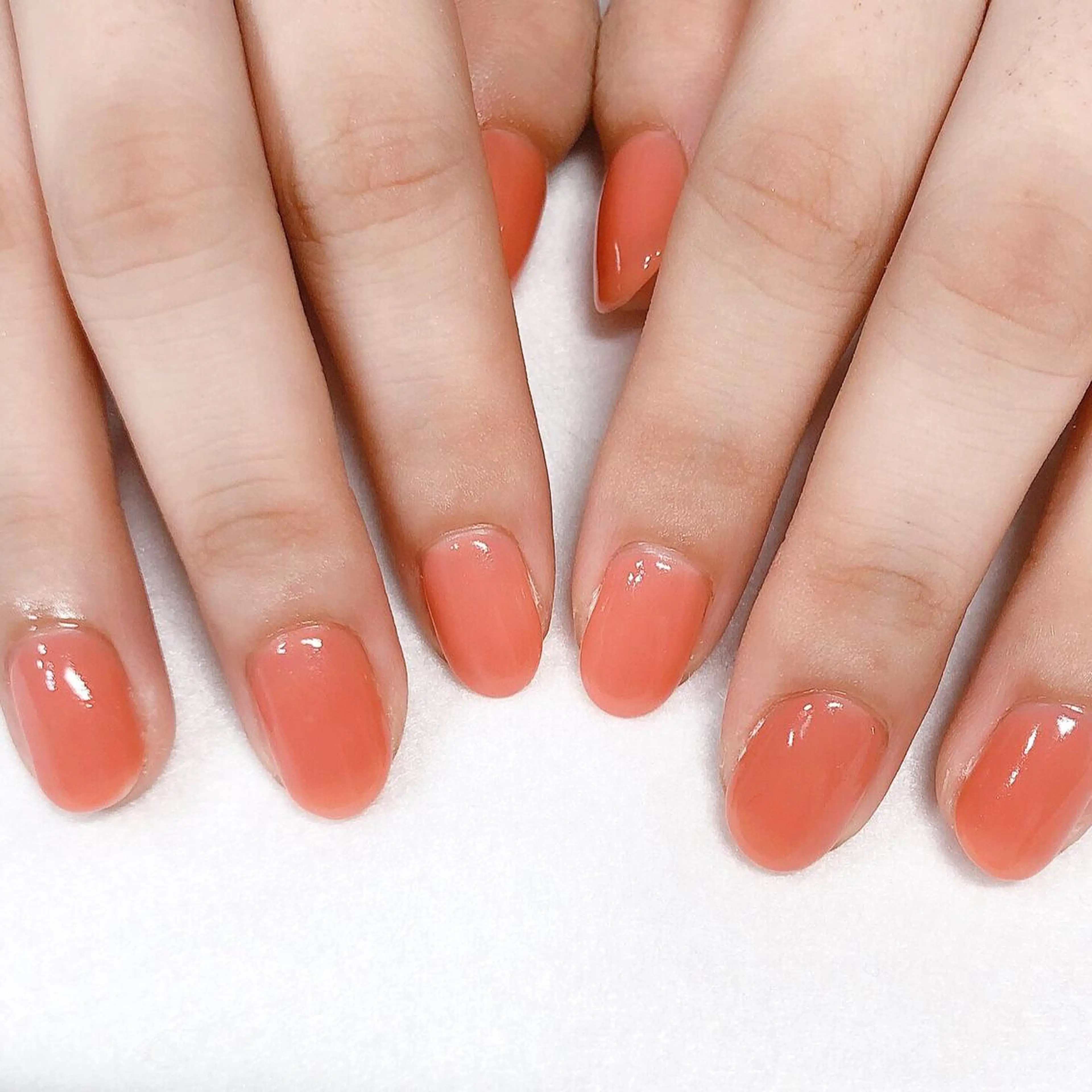 ネイル ワンカラーネイル 東 千夏のネイルデザイン