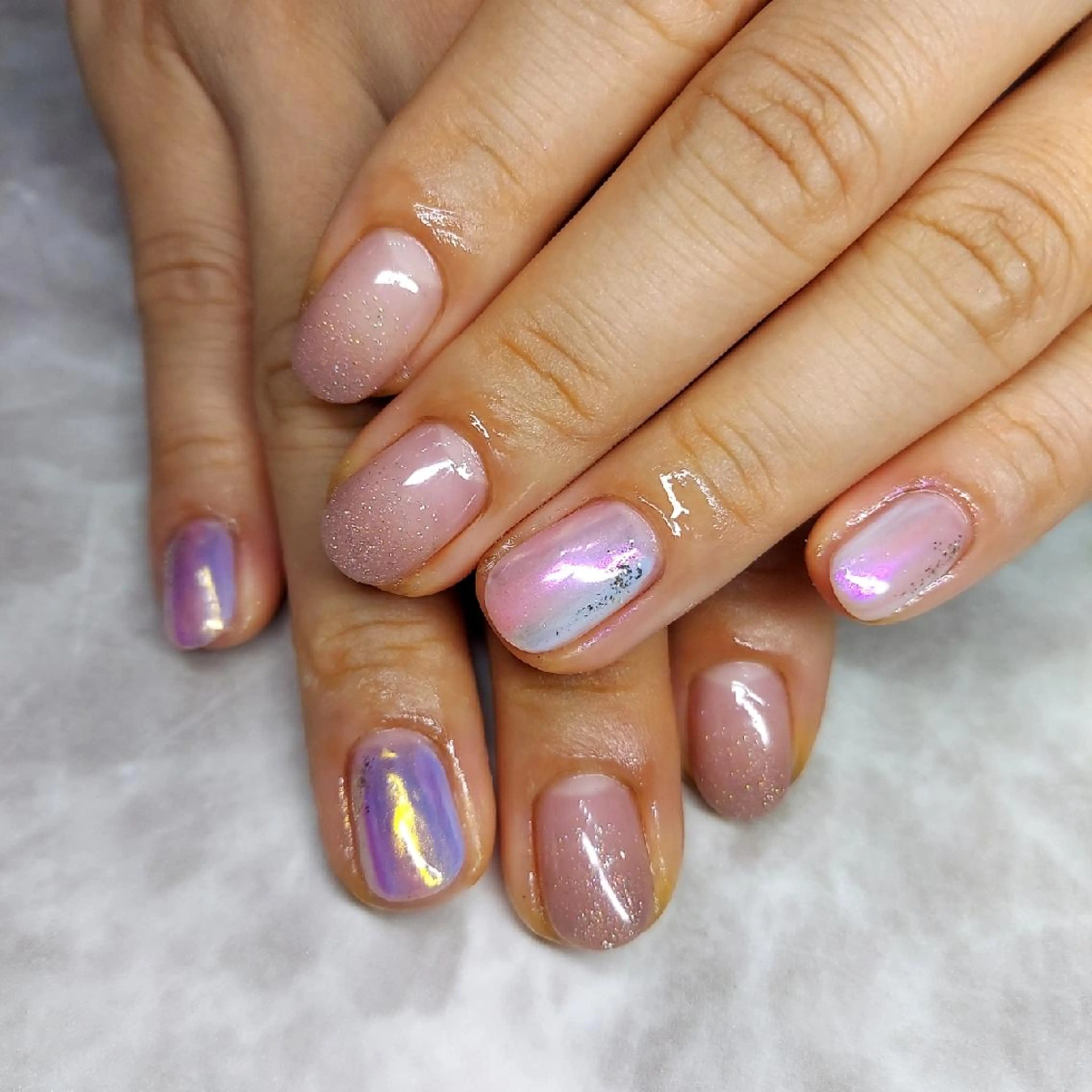 ネイル フラワーネイル マグネットネイル ミラーネイル ニュアンスネイル ハンドネイル 栗東駅 徒歩10分 ネイルサロン ディアのネイルデザイン