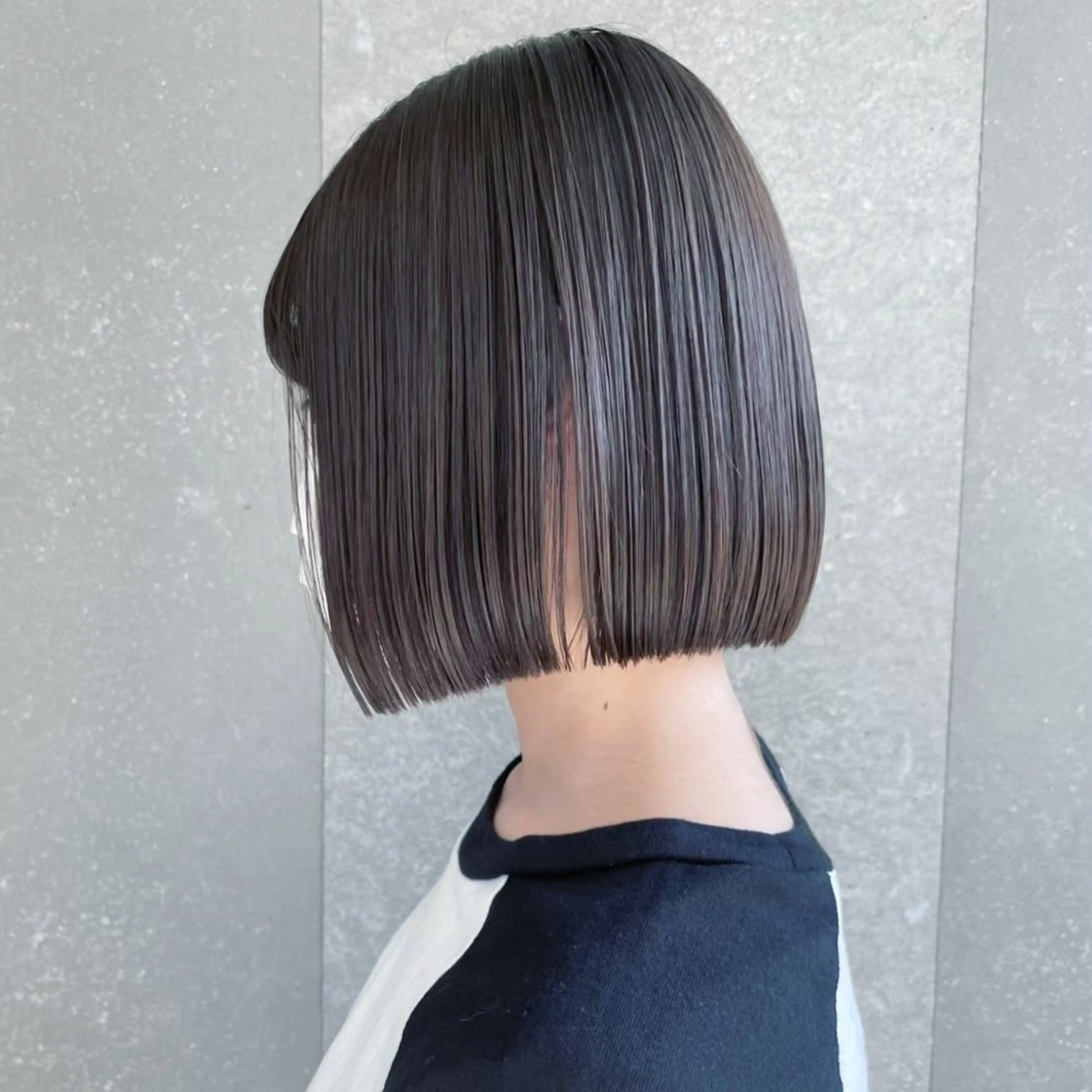 ショート カット ヘアカラー 縮毛矯正 ボブ／レイヤー／髪質 改善/縮毛矯正／銀座のヘアスタイル