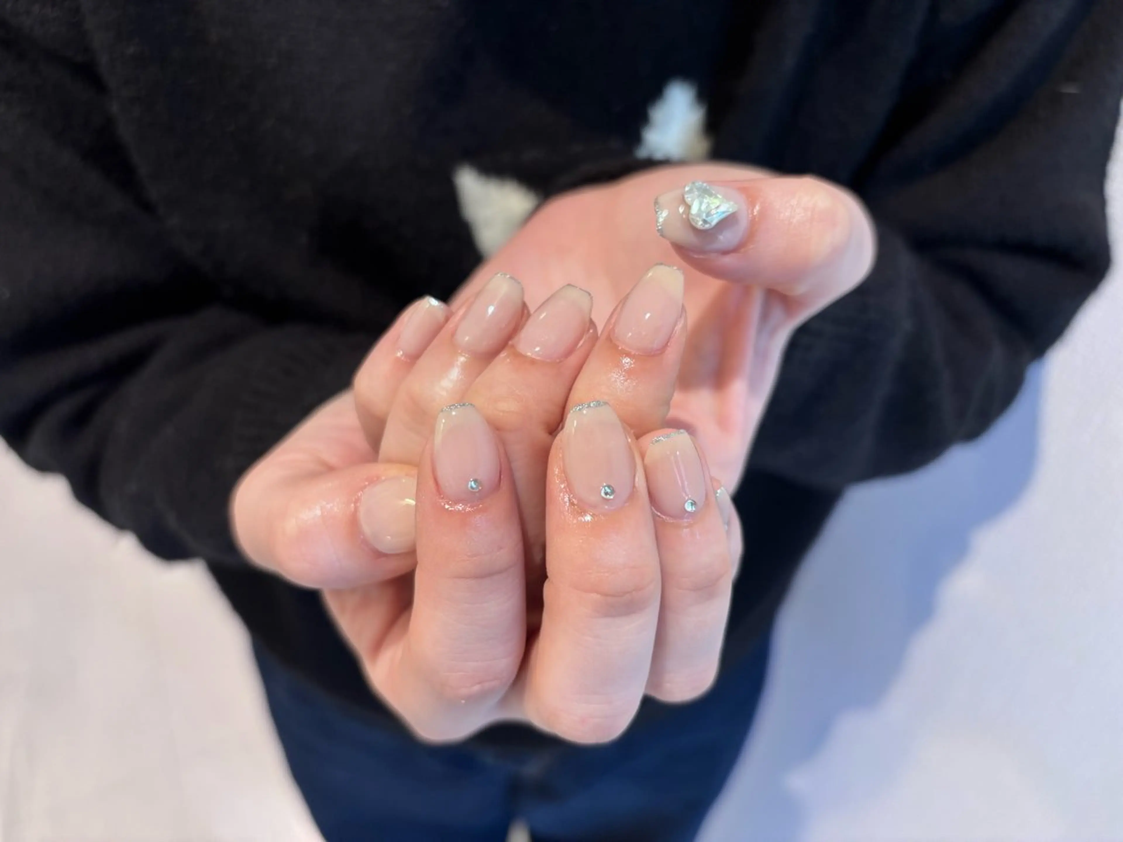 ネイル ラメ(グリッター) ワンカラーネイル ハンドネイル ♡CELEBRAIL YUKI♡のネイルデザイン