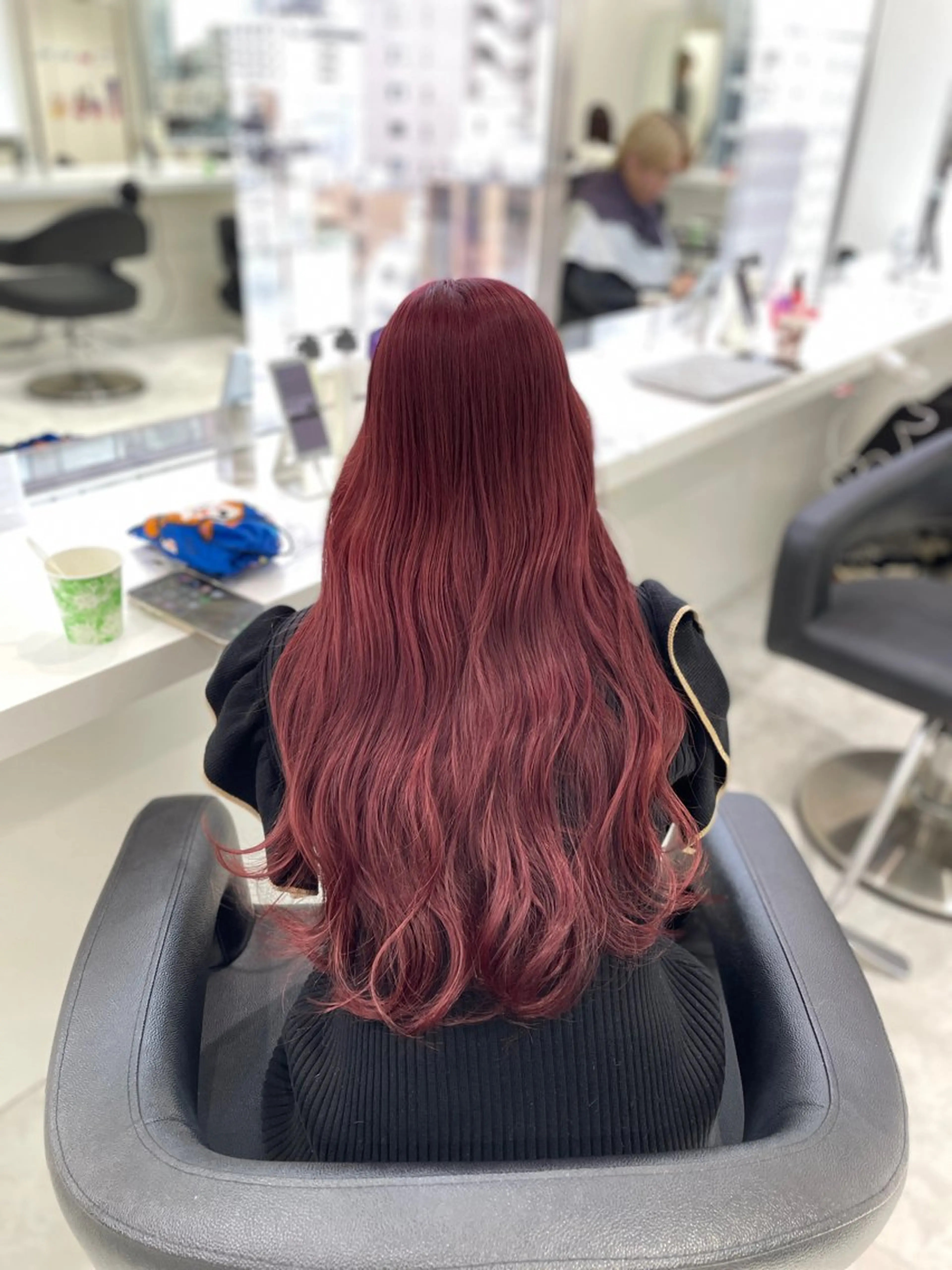 ロング カラー ヘアアレンジ ヘアカラー ♥️うる艶暖色 銀座♥️mioのヘアスタイル