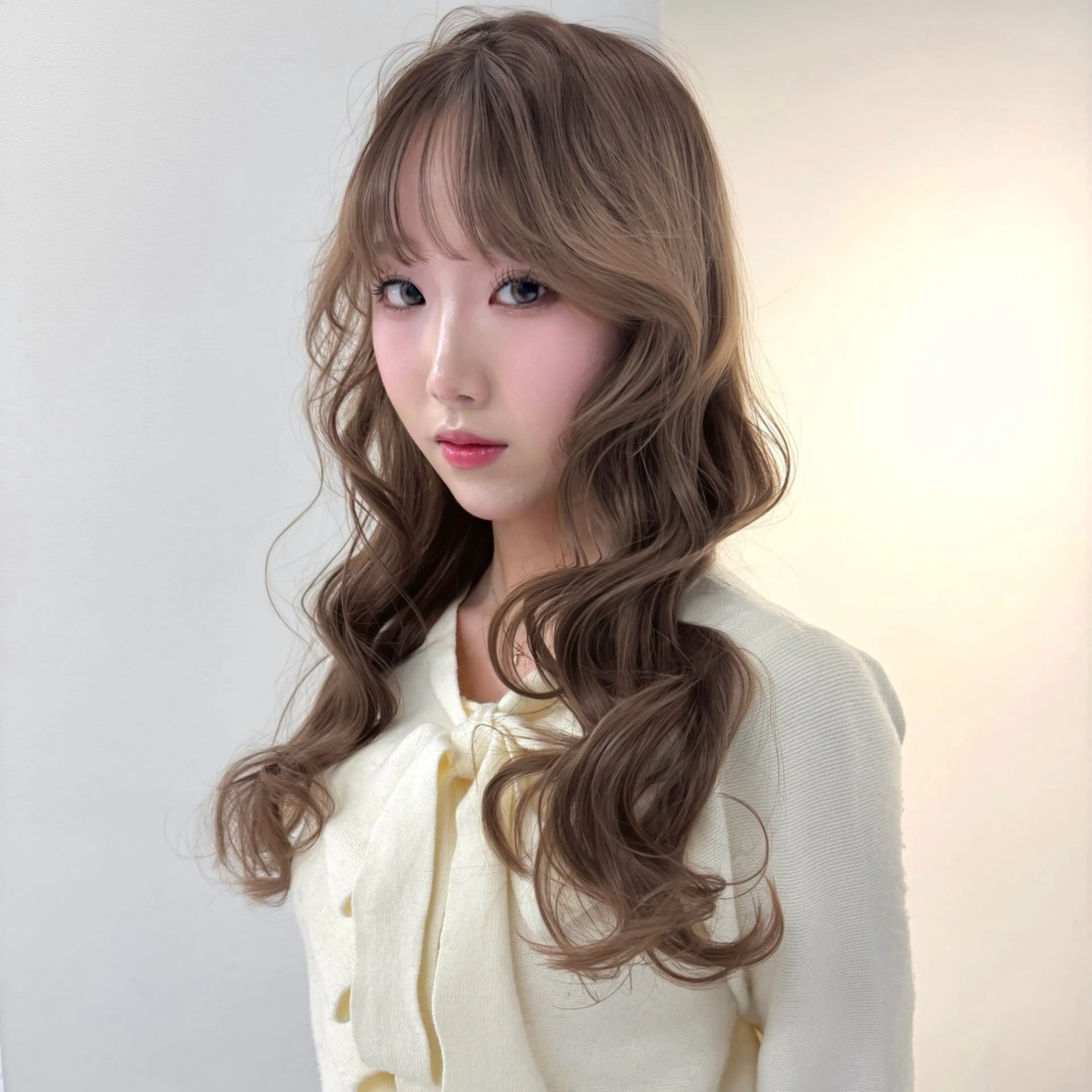 ロング カラー ベージュカラー ブリーチ ケアブリーチ デザインカラー ダブルカラー ヘアカラー トリートメント TATSUブリーチ/ ミルクティーベージュのヘアスタイル