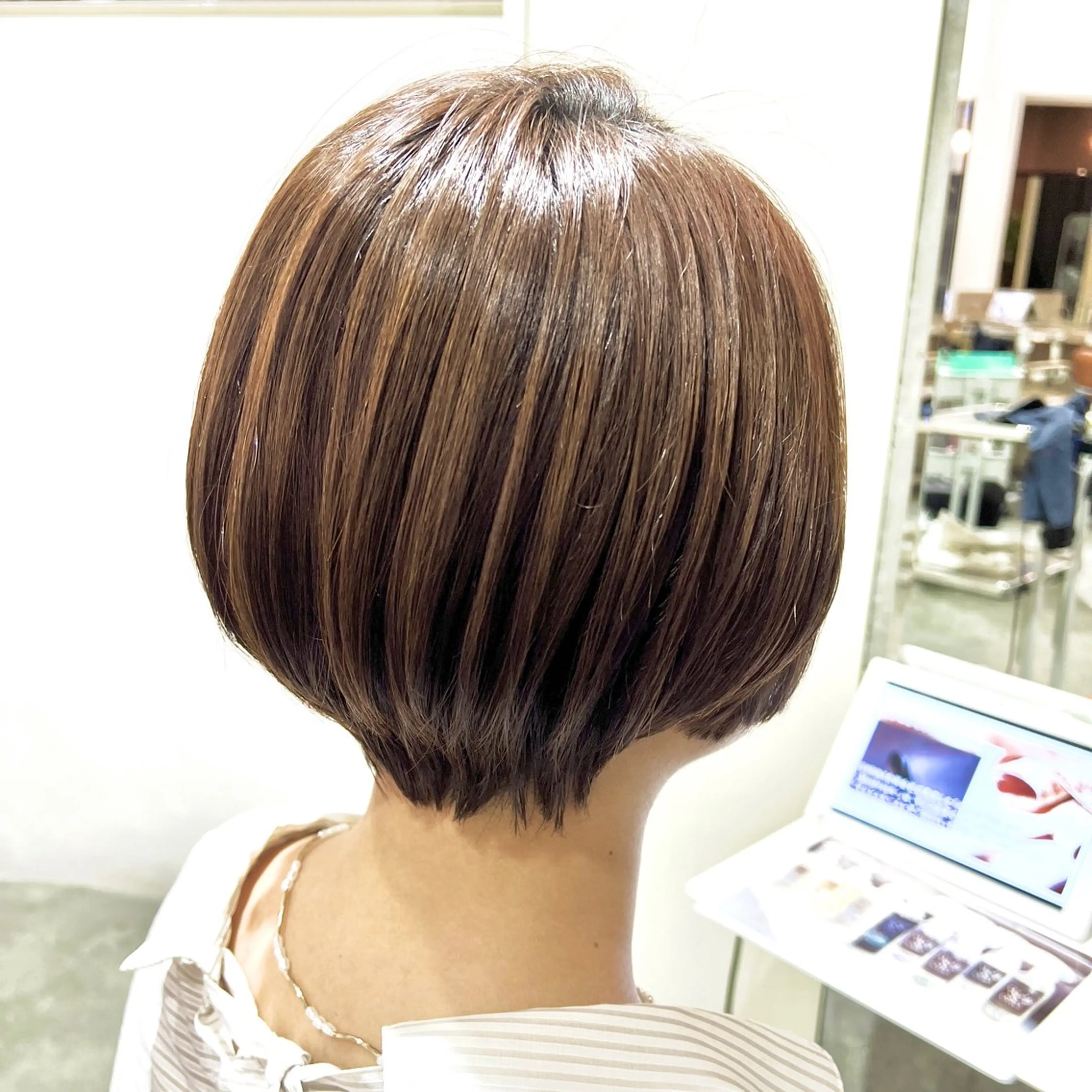 ショート カラー 🌷ショートレイヤー ヘッドスパ🌷鈴木のヘアスタイル