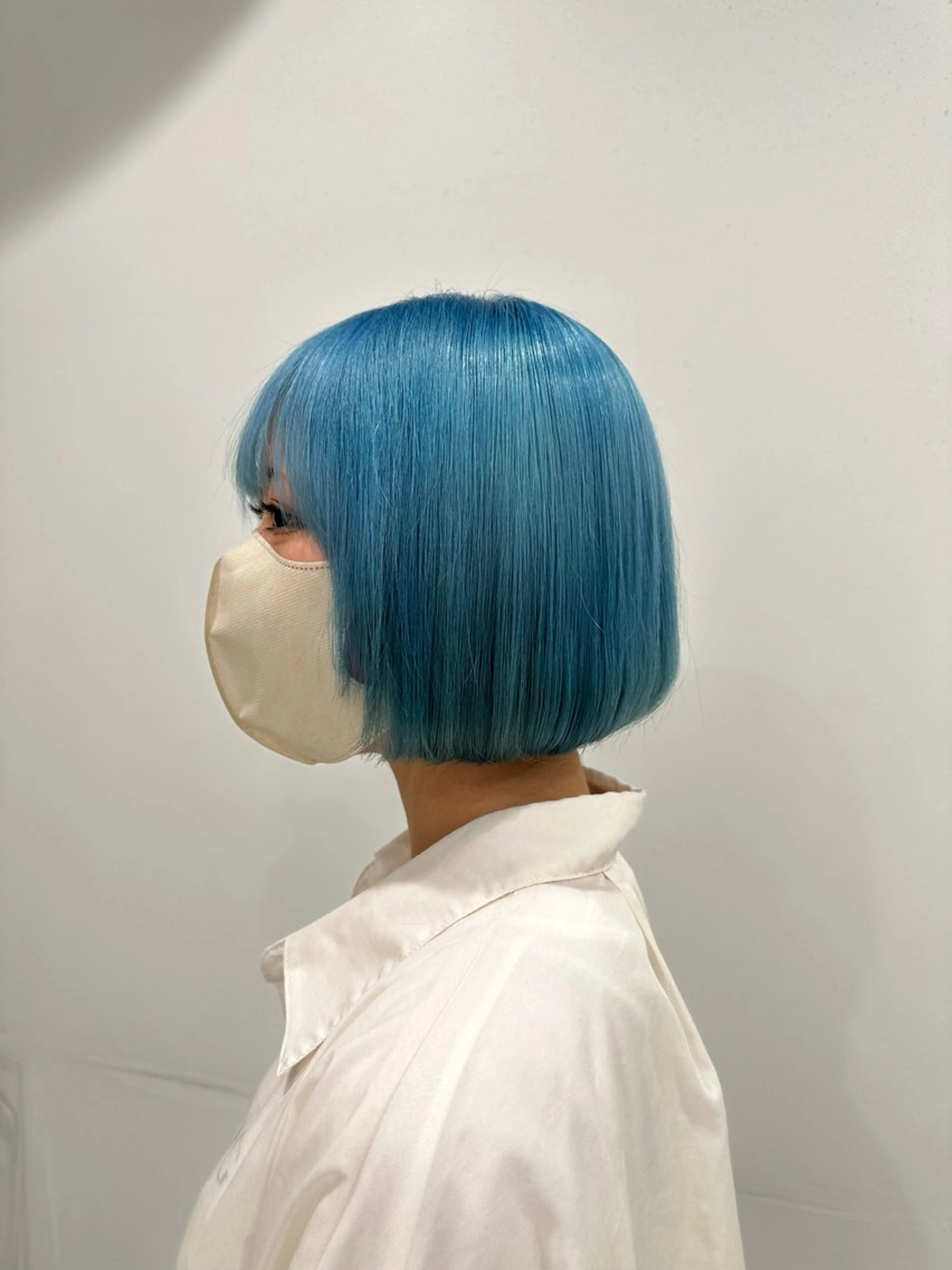 ショート カラー アクアカラー ブルーカラー ヘアカラー 渋谷/透明感カラー /半個室/こうめいのヘアスタイル