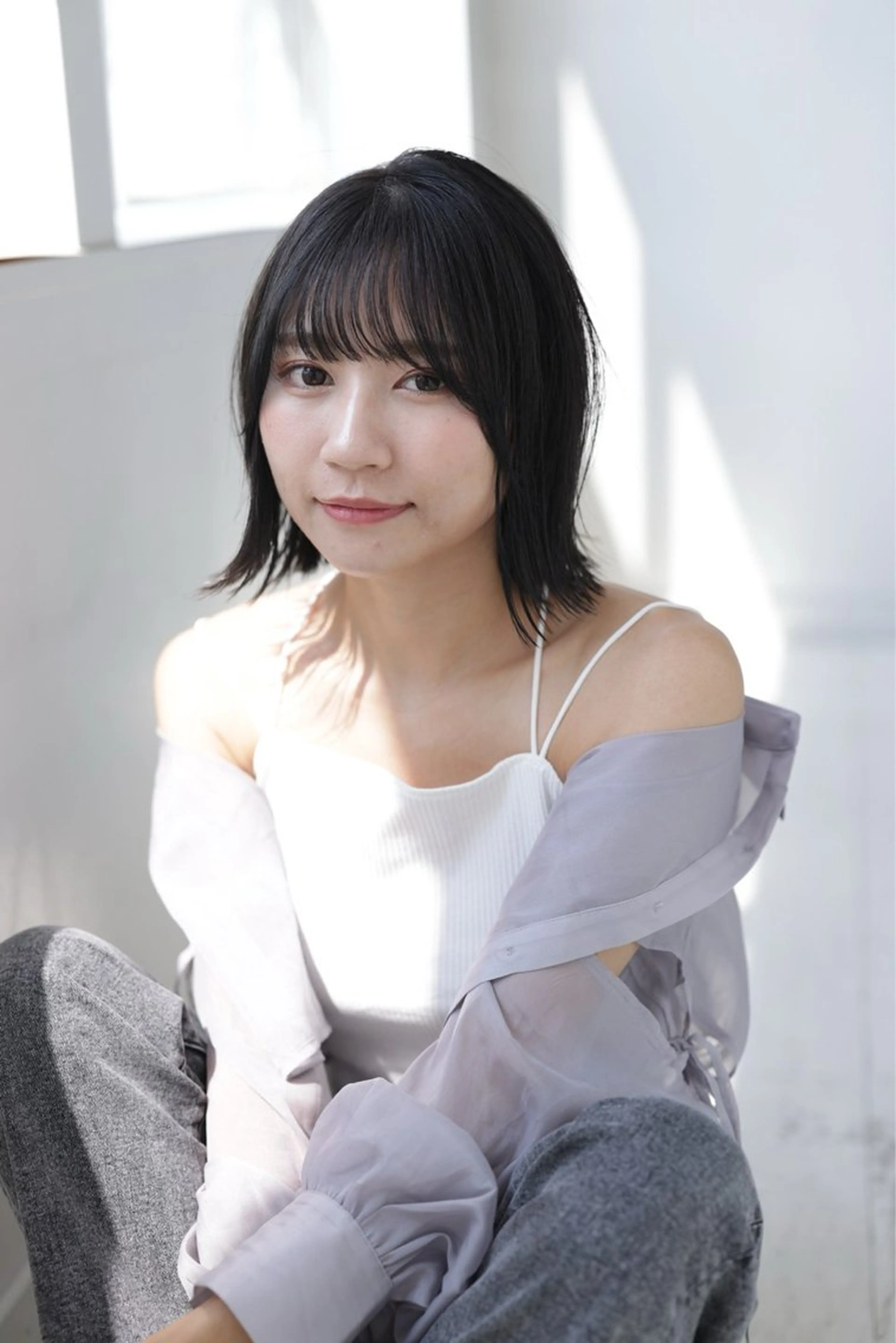 ミディアム カラー レイヤー/ショート chere狭山のヘアスタイル