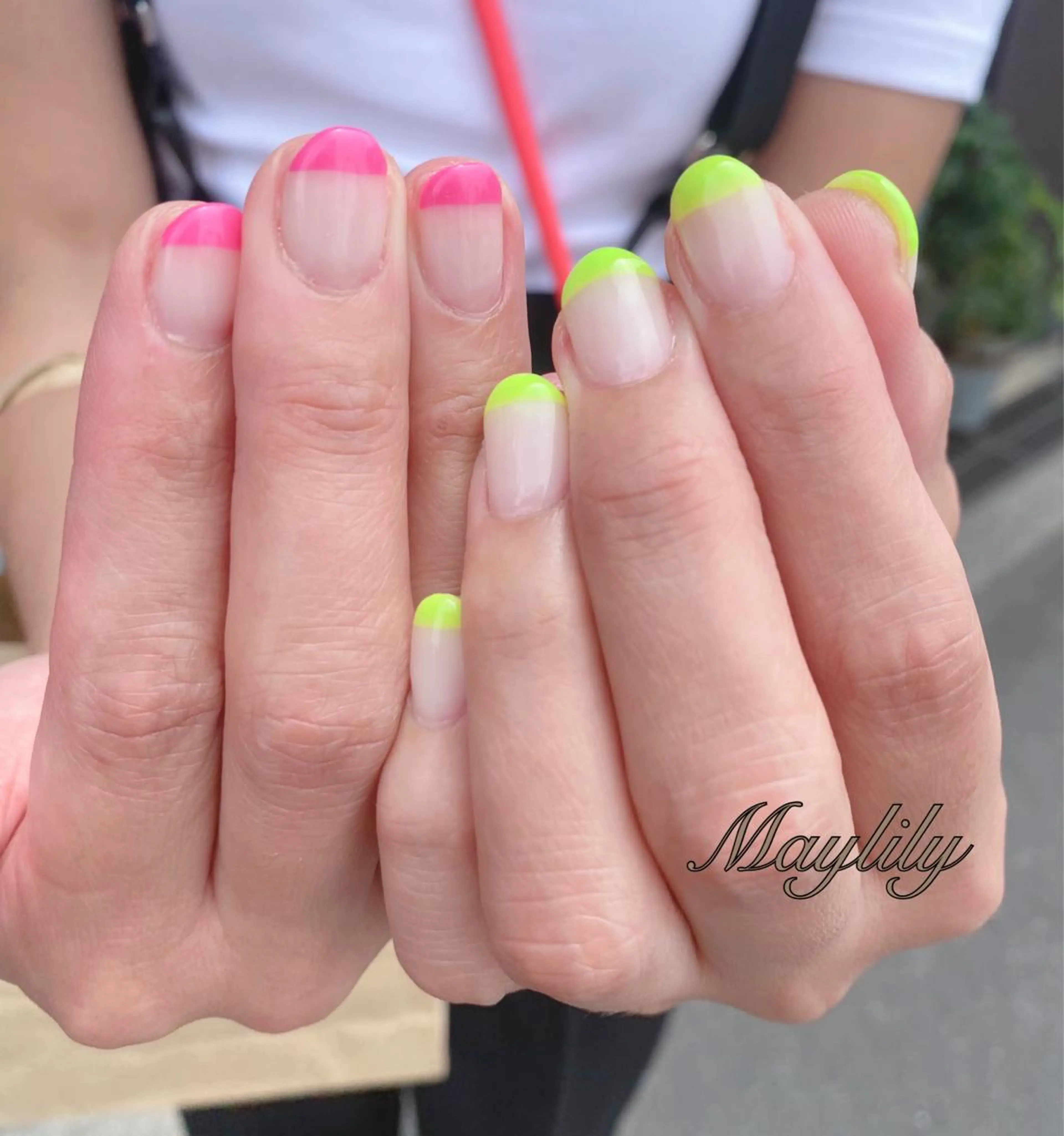 ネイル 持ち込み ハンドネイル Nail care salon Maylily所属・Nail salon Maylilyのネイルデザイン
