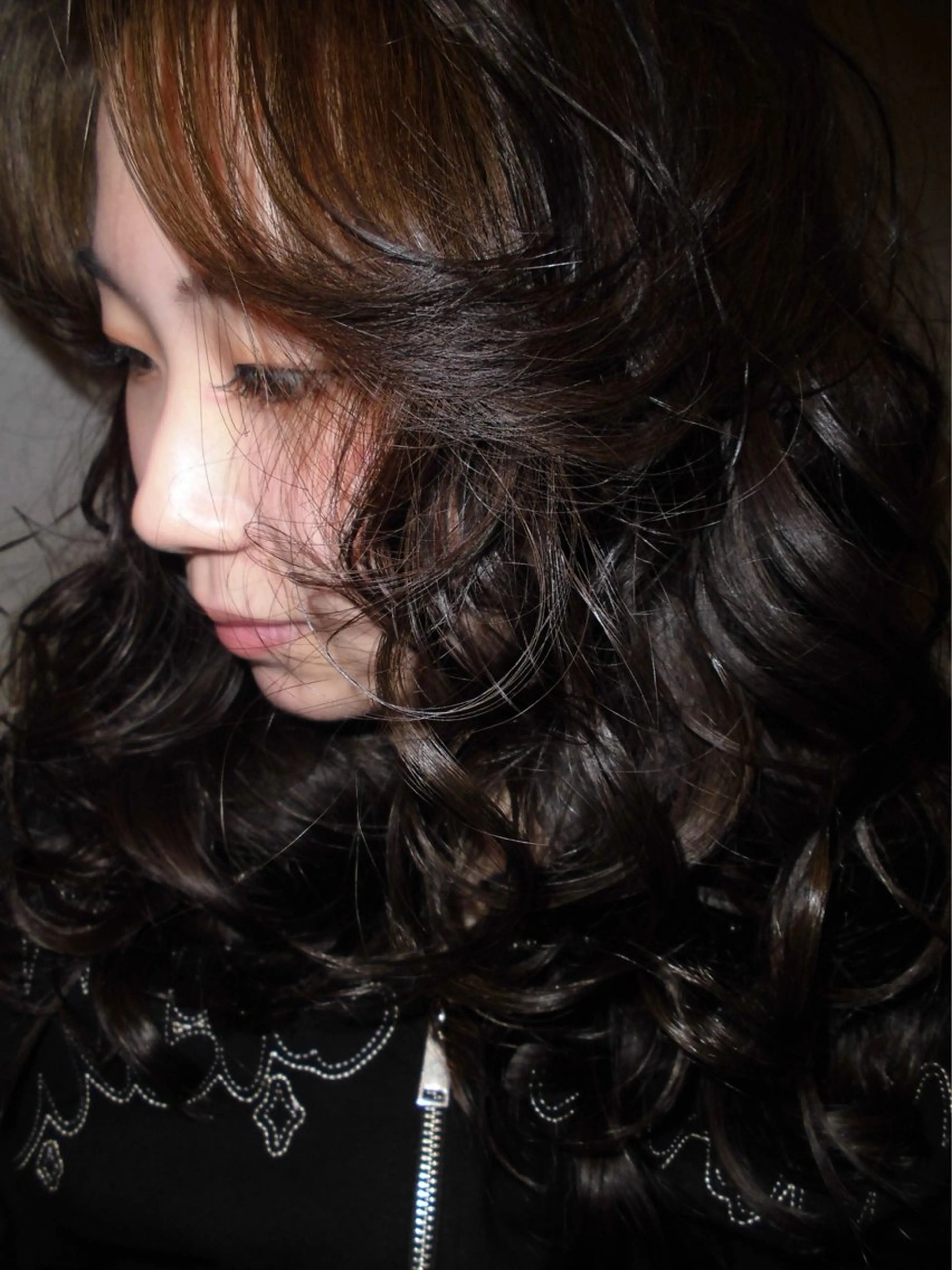 ロング カラー パーマ ヘアカラー ヘッドスパ marino マリノのヘアスタイル