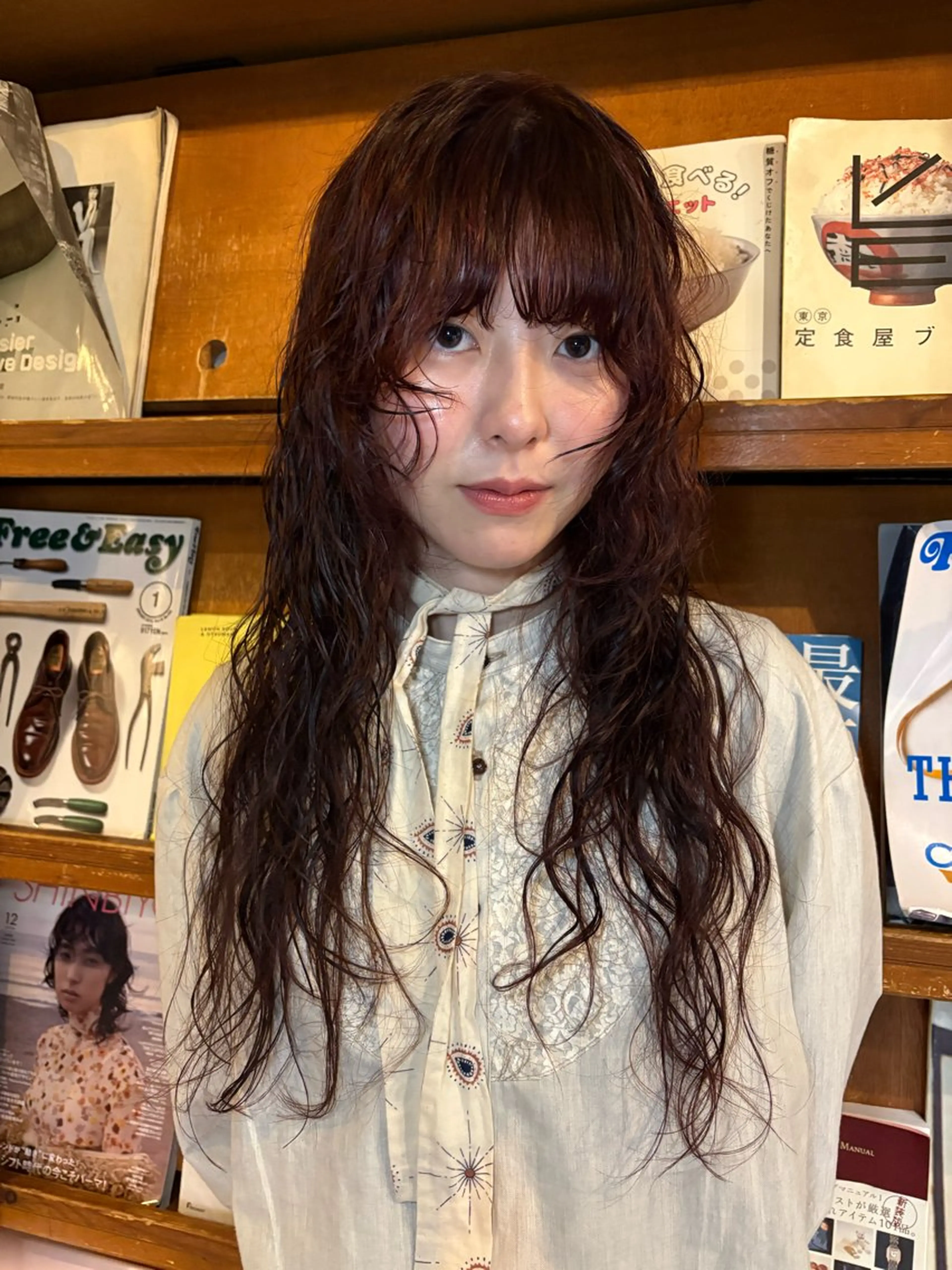 ロング カラー パーマ 無料カット/ 癖毛風パーマ/凜のヘアスタイル