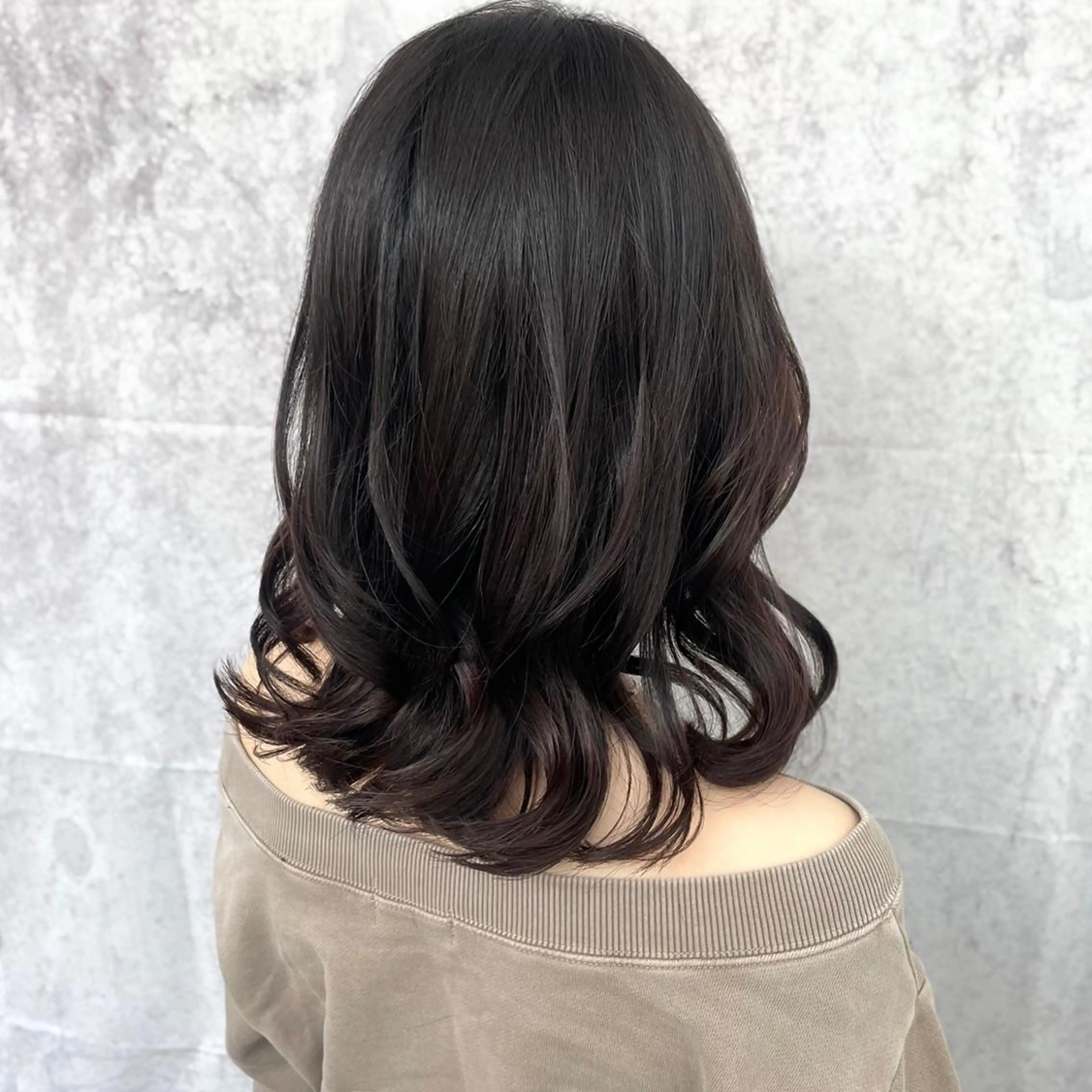 ミディアム ミディアムパーマ 福岡人気No1🎀 コテ巻き風パーマ専門のヘアスタイル
