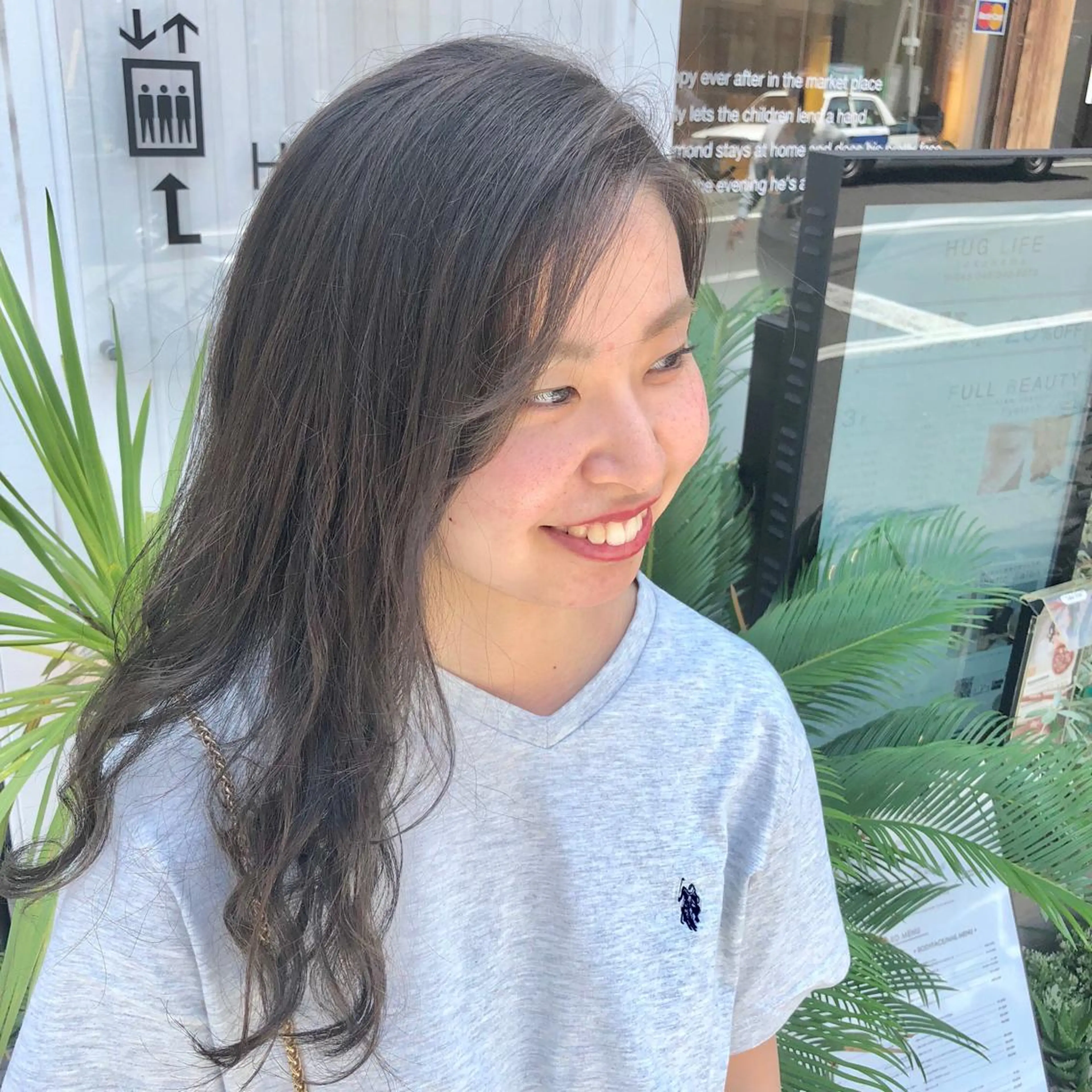 ロング カラー ブリーチ 透明感カラー イルミナカラー ブリーチなしカラー 高橋胡桃🪽 ディレクターのヘアスタイル