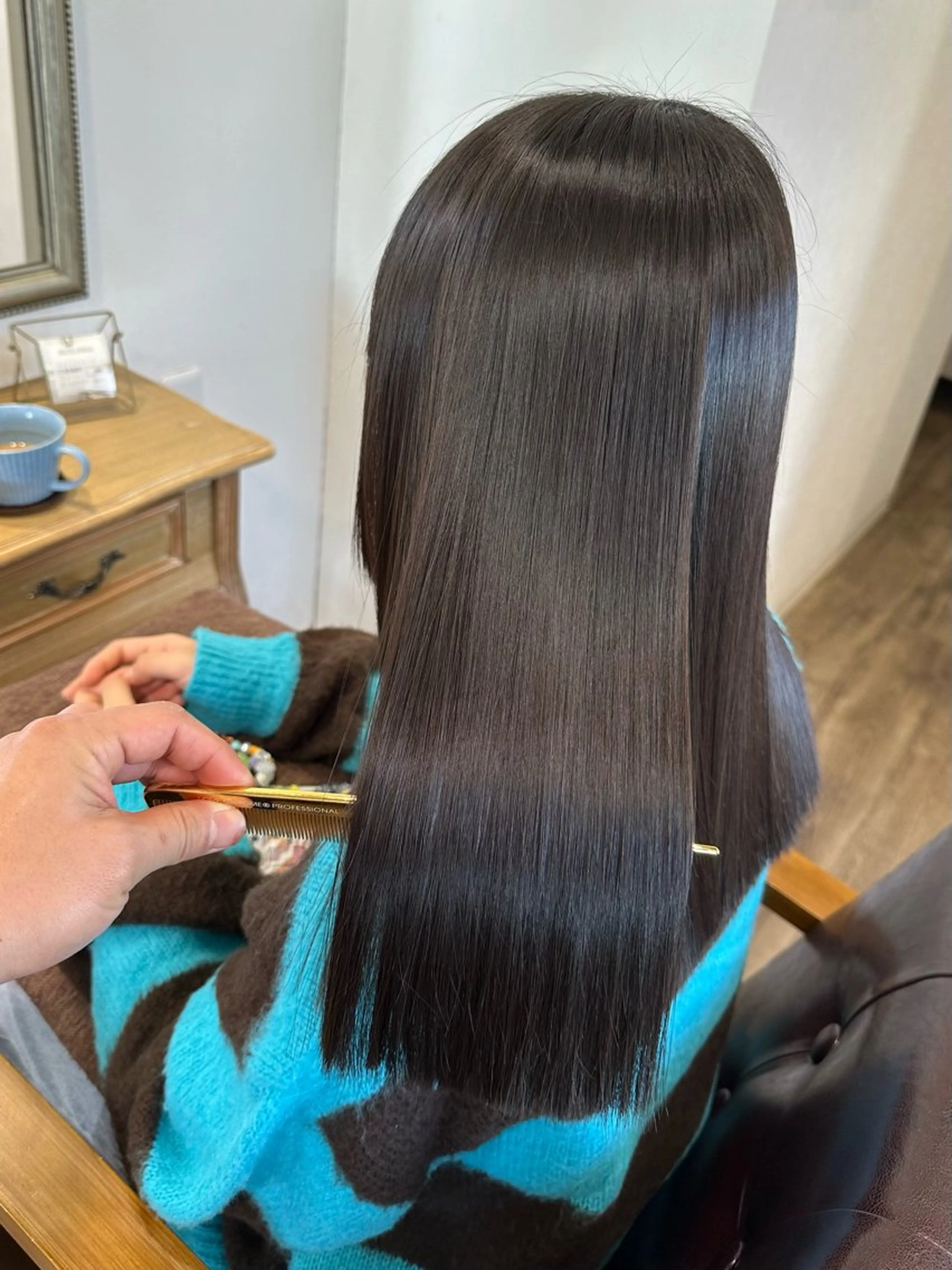 セミロング 縮毛矯正 縮毛矯正 Felice hair design所属・粕川 達哉のヘアスタイル