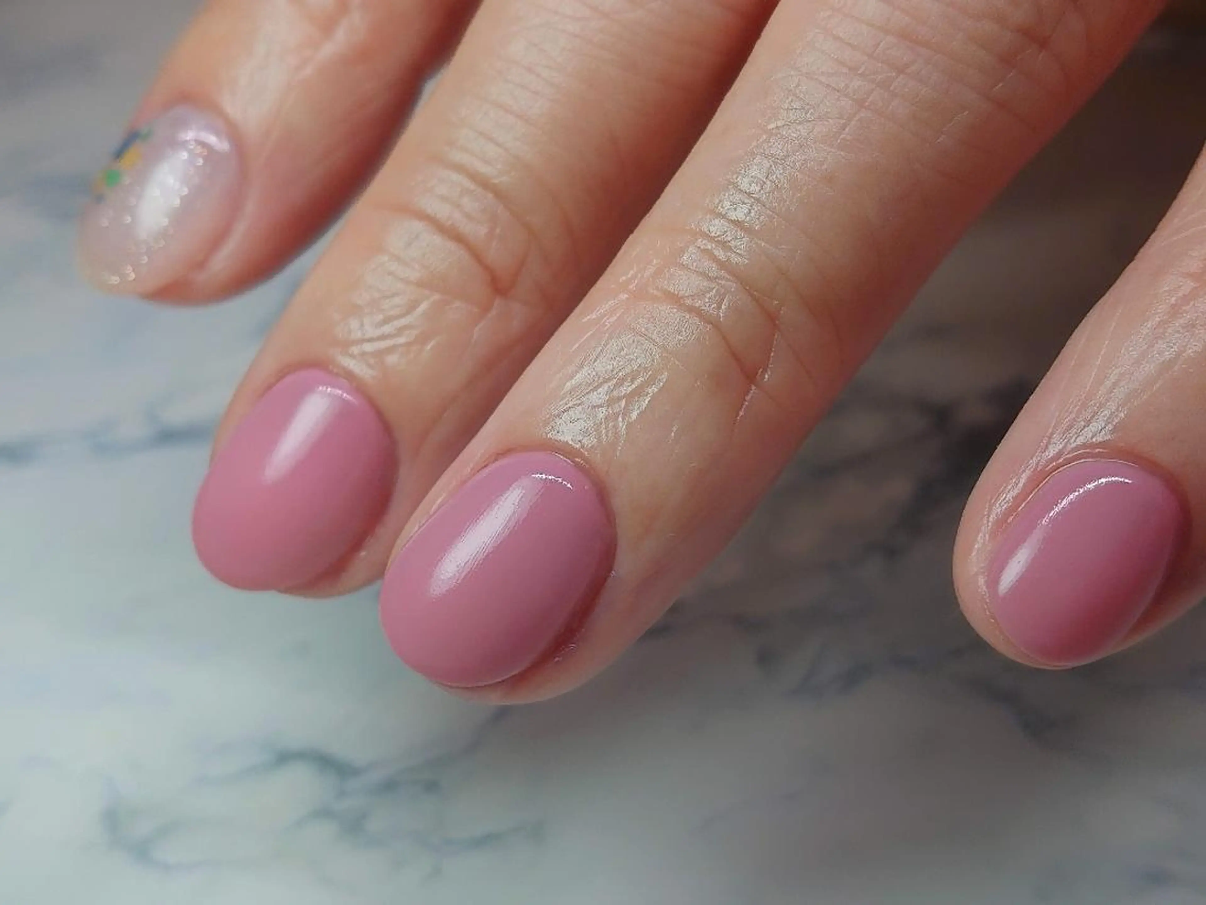 ネイル ワンカラーネイル ピンク シンプルネイル SJNAILS  GINZAのネイルデザイン